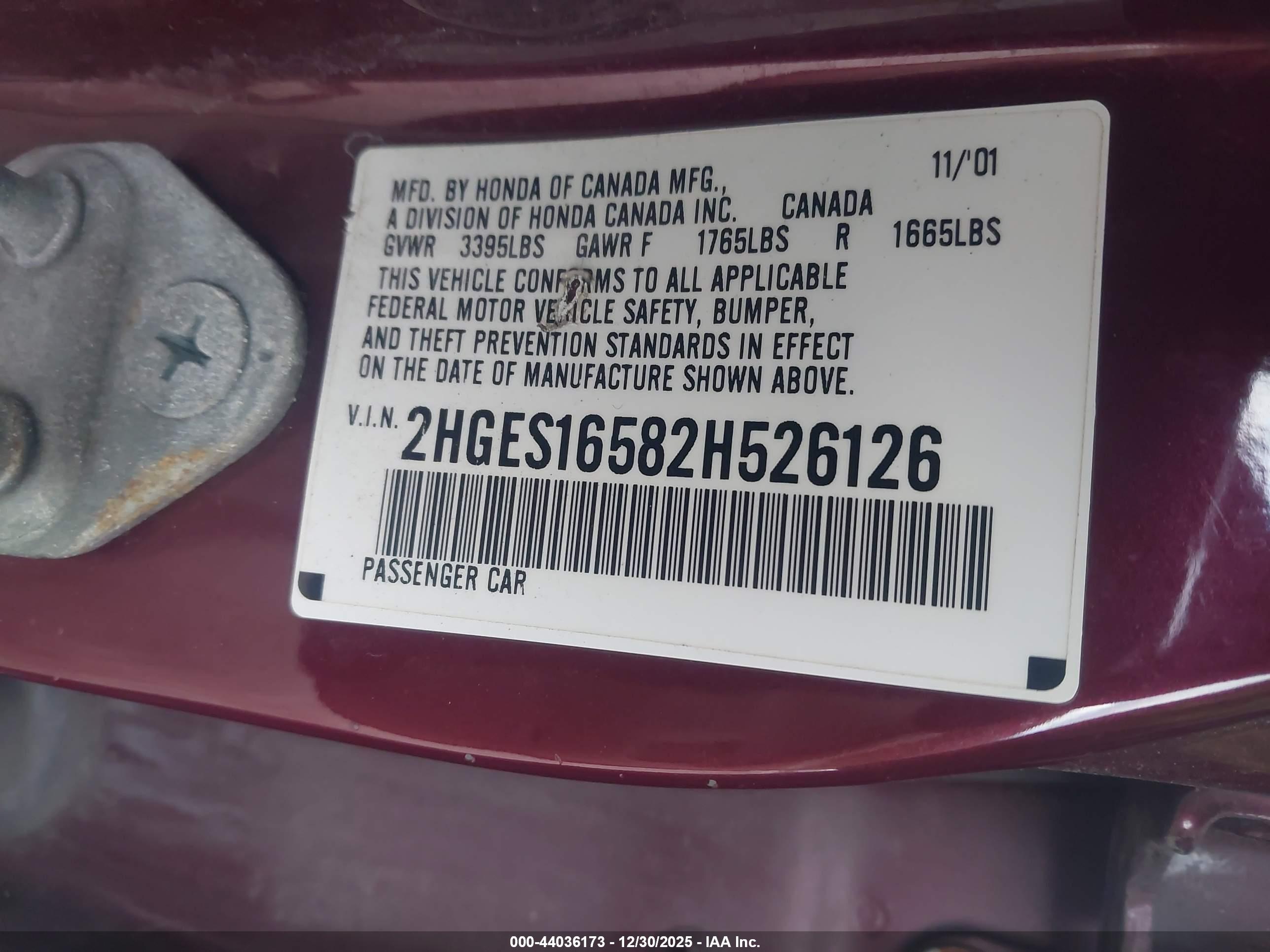 HONDA CIVIC image 9