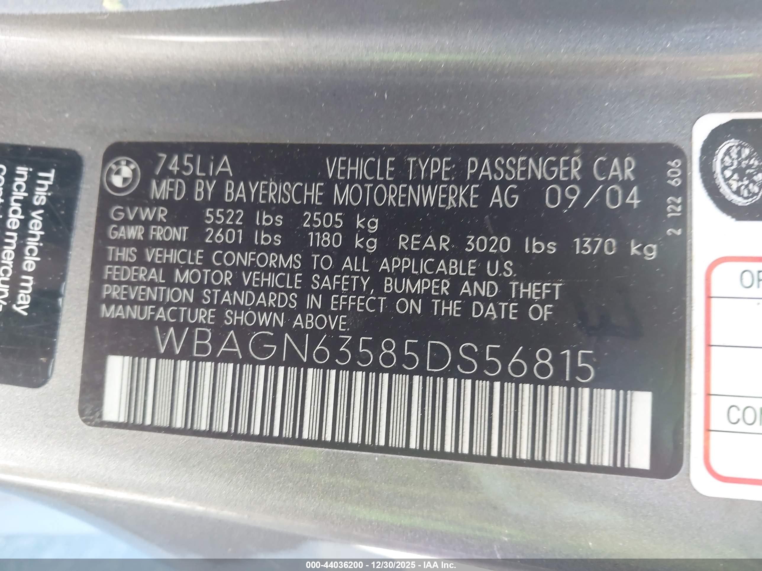 BMW 745LI image 9