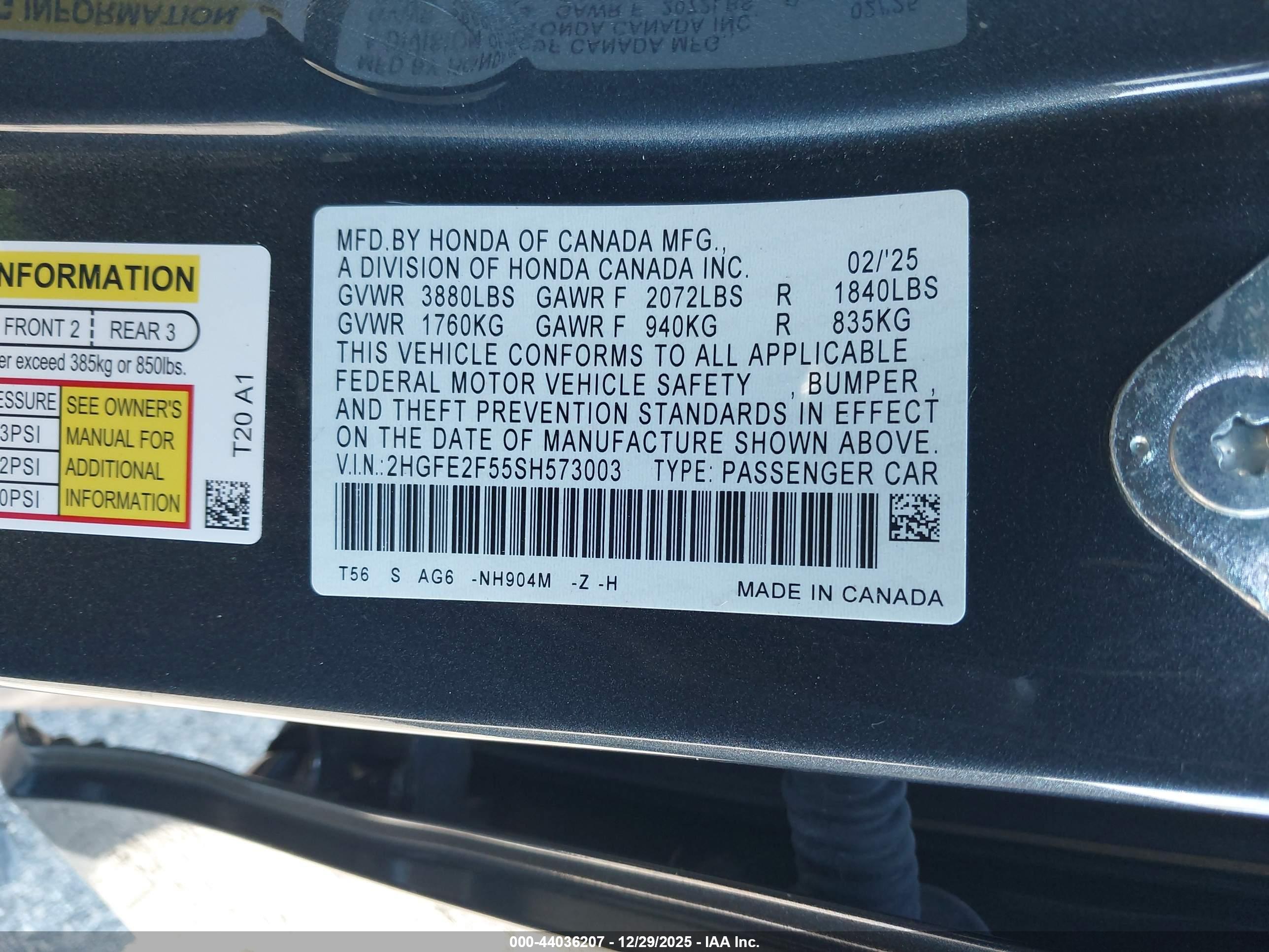 HONDA CIVIC image 9