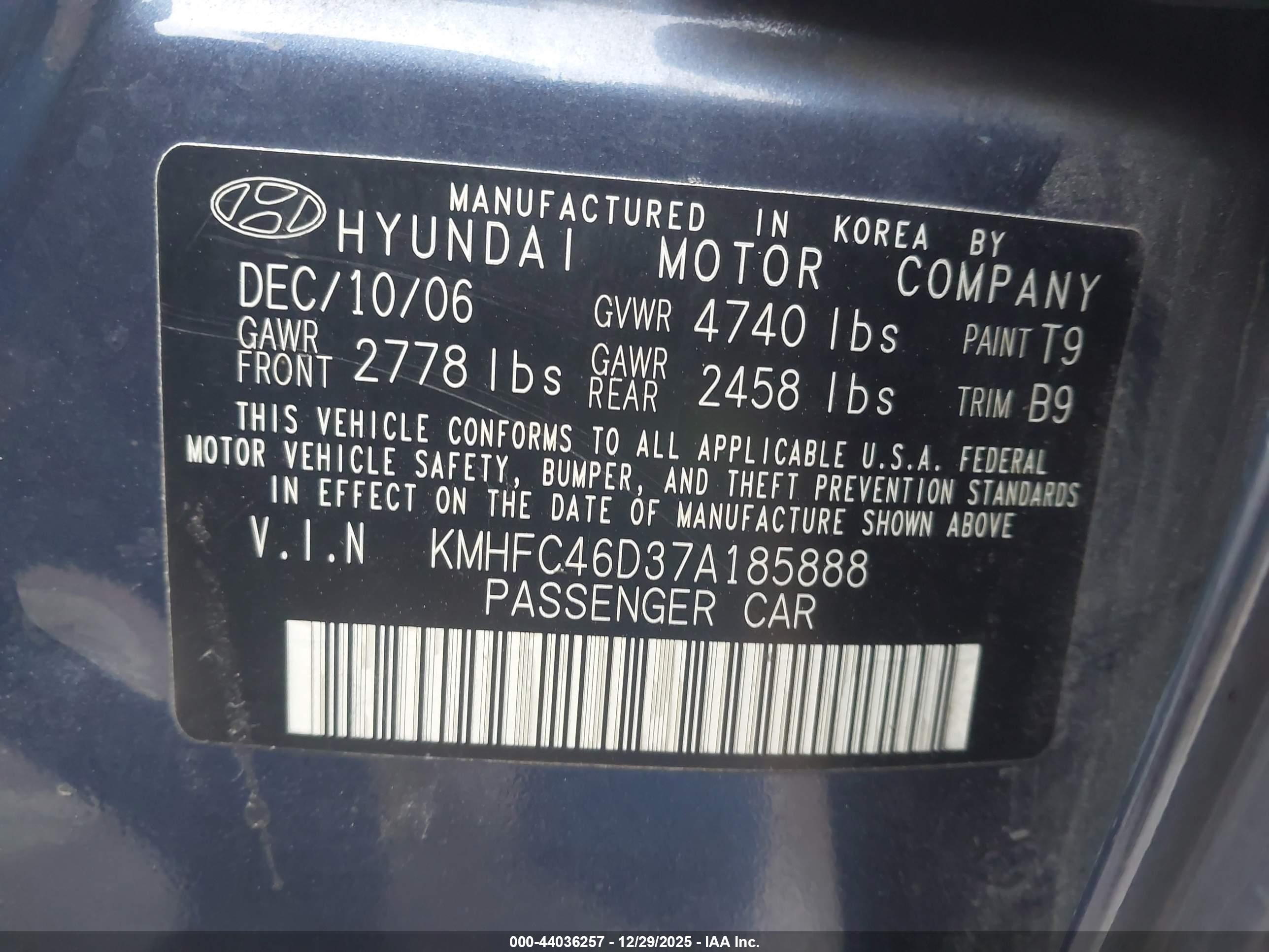 HYUNDAI AZERA image 9