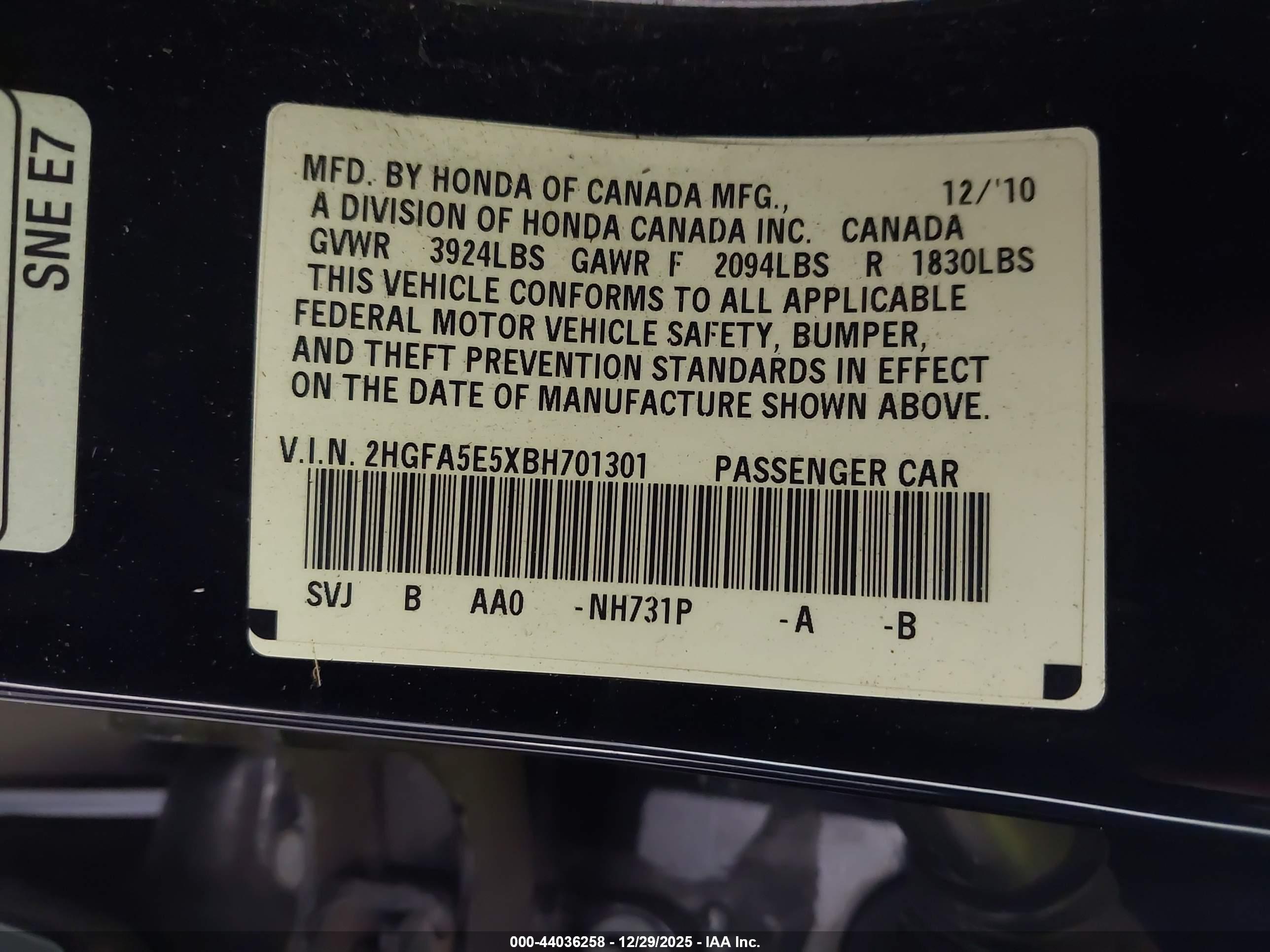 HONDA CIVIC image 9
