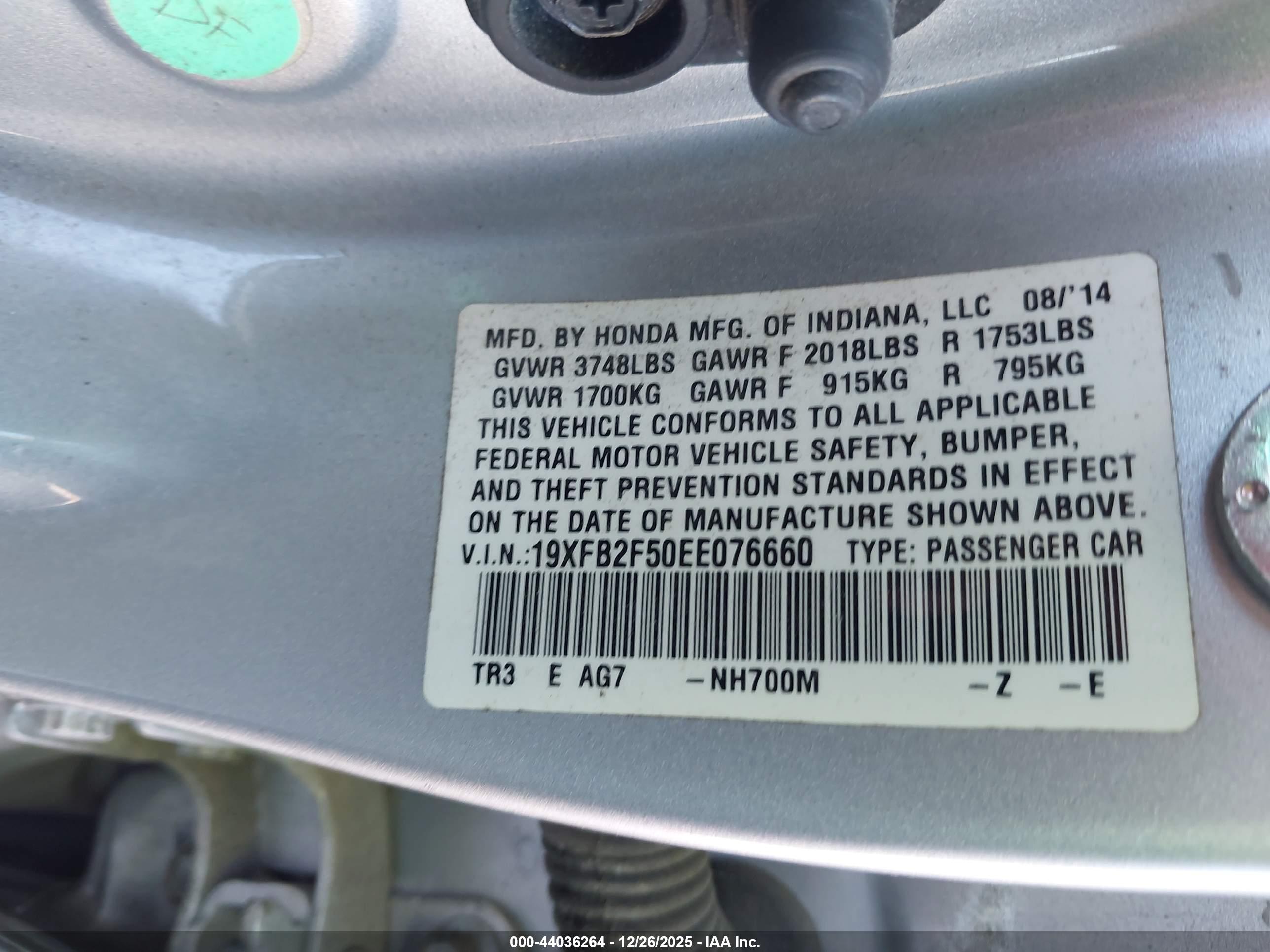 HONDA CIVIC image 9