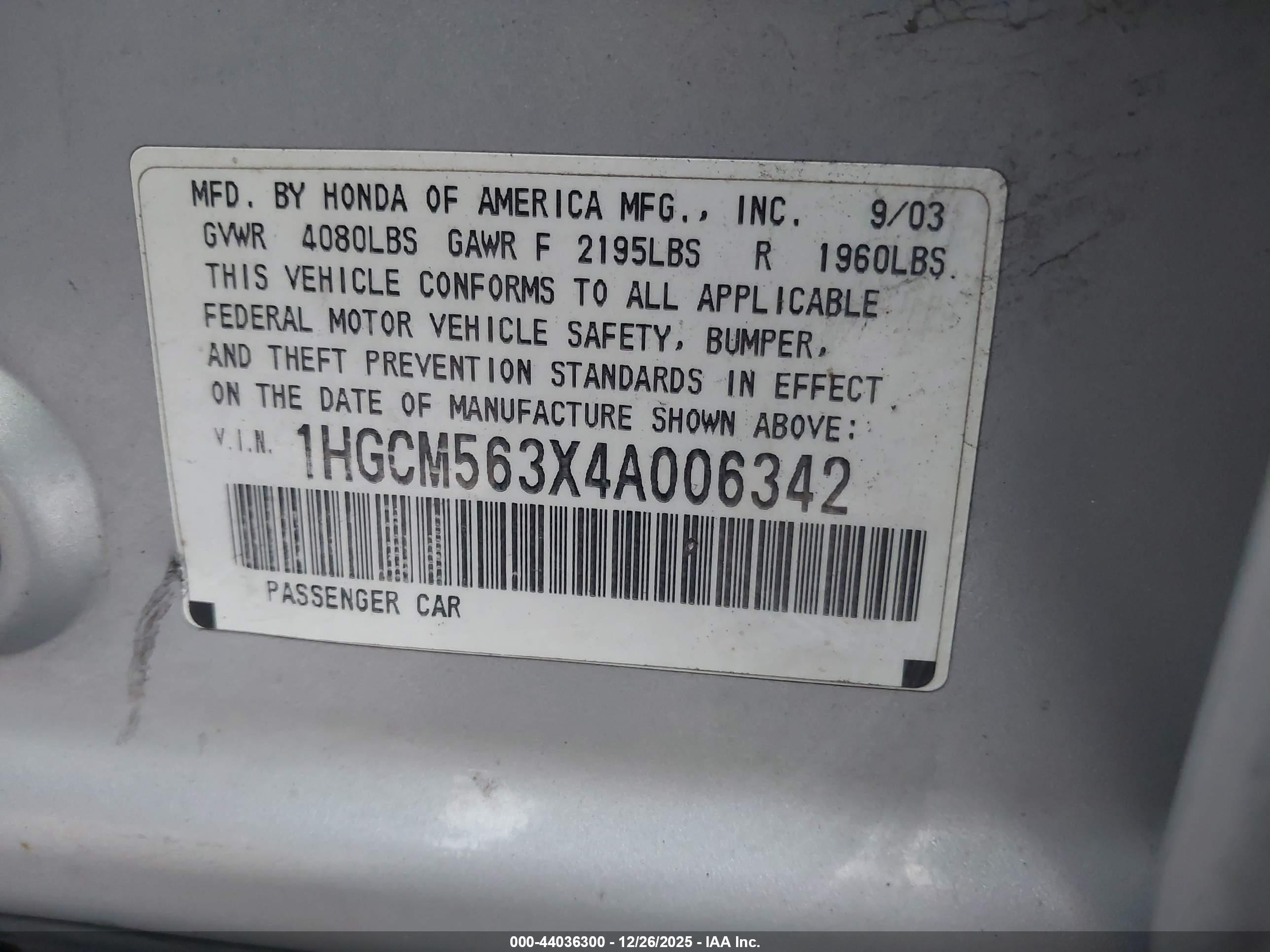 HONDA ACCORD image 9
