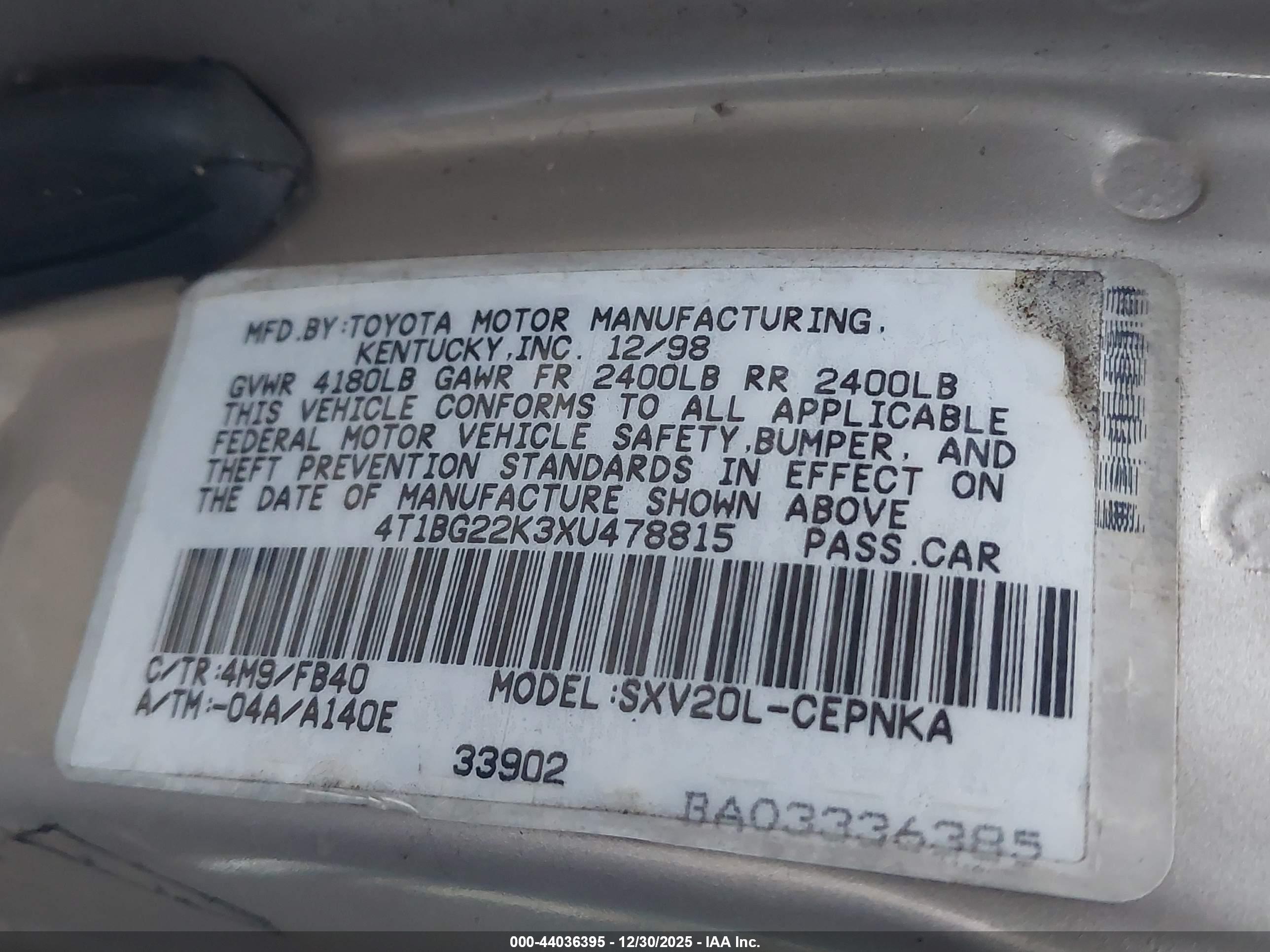 TOYOTA CAMRY image 9