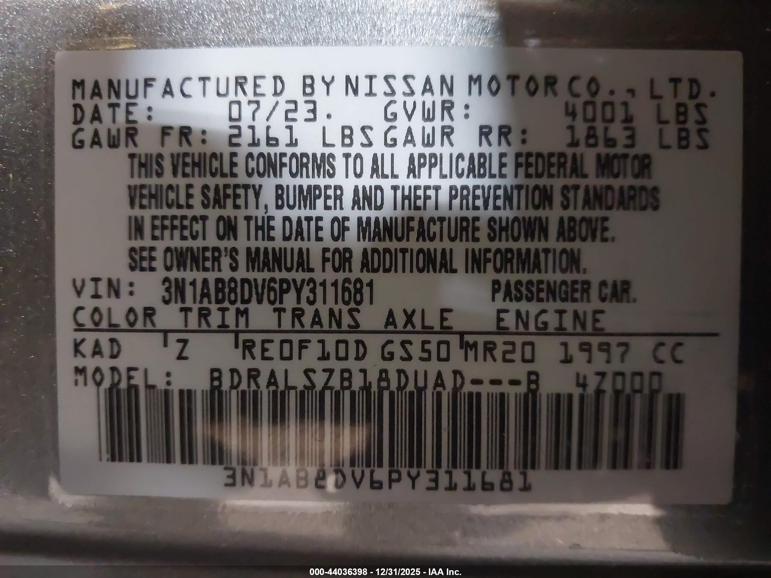 NISSAN SENTRA image 9