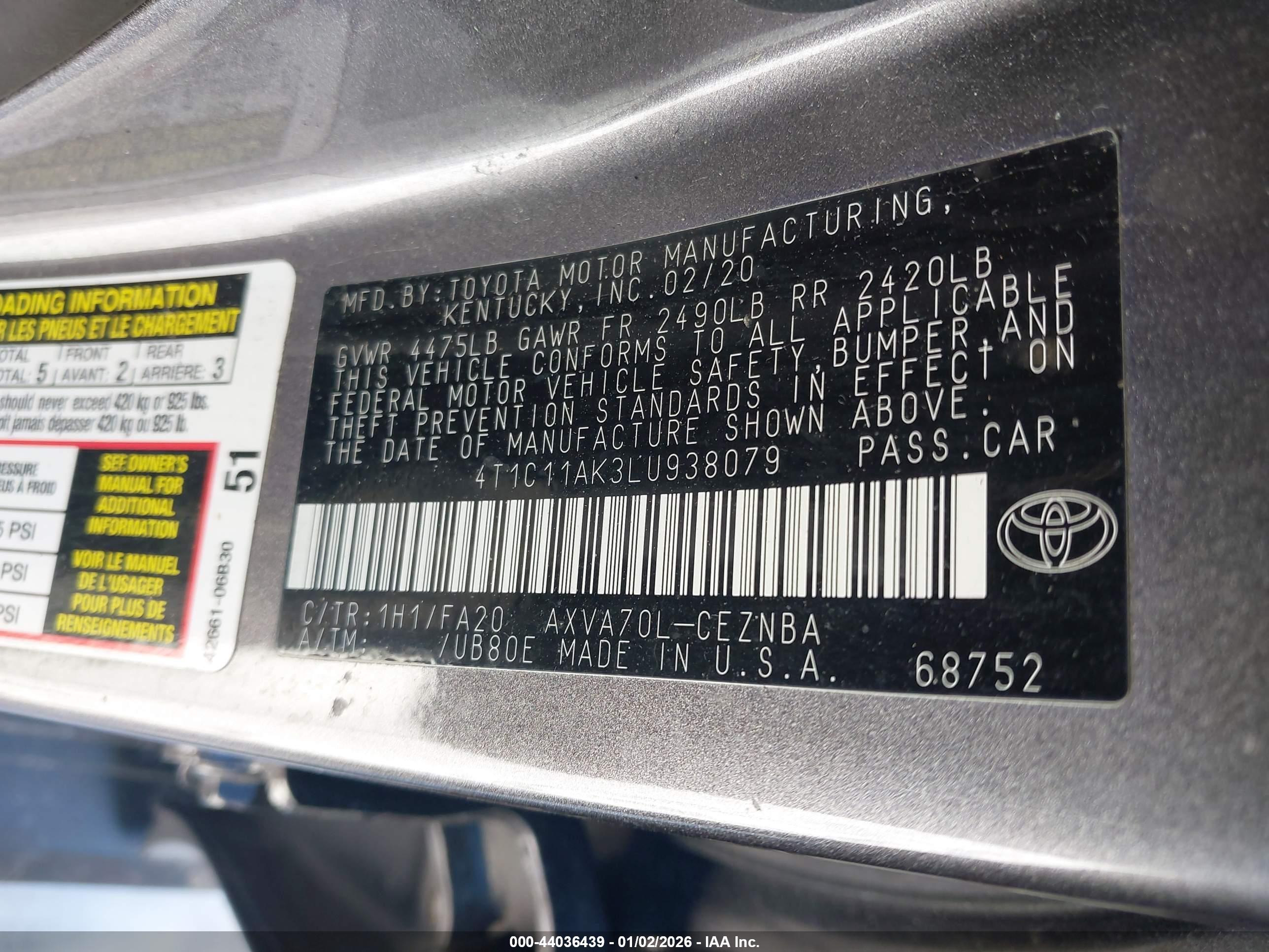 TOYOTA CAMRY image 9