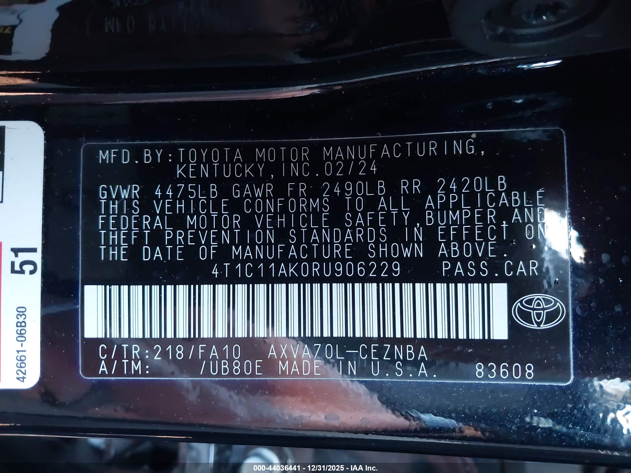 TOYOTA CAMRY image 9