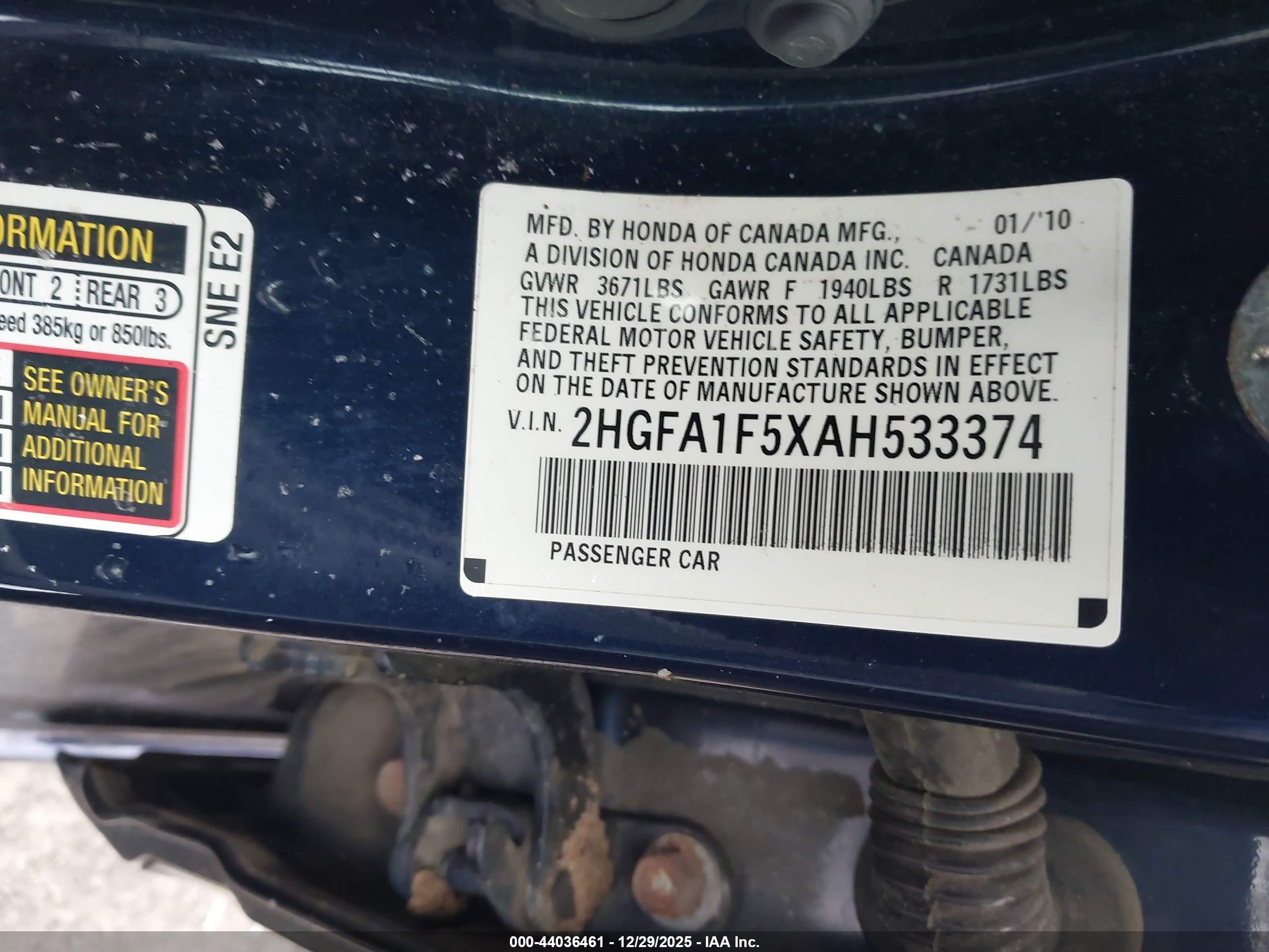 HONDA CIVIC image 9