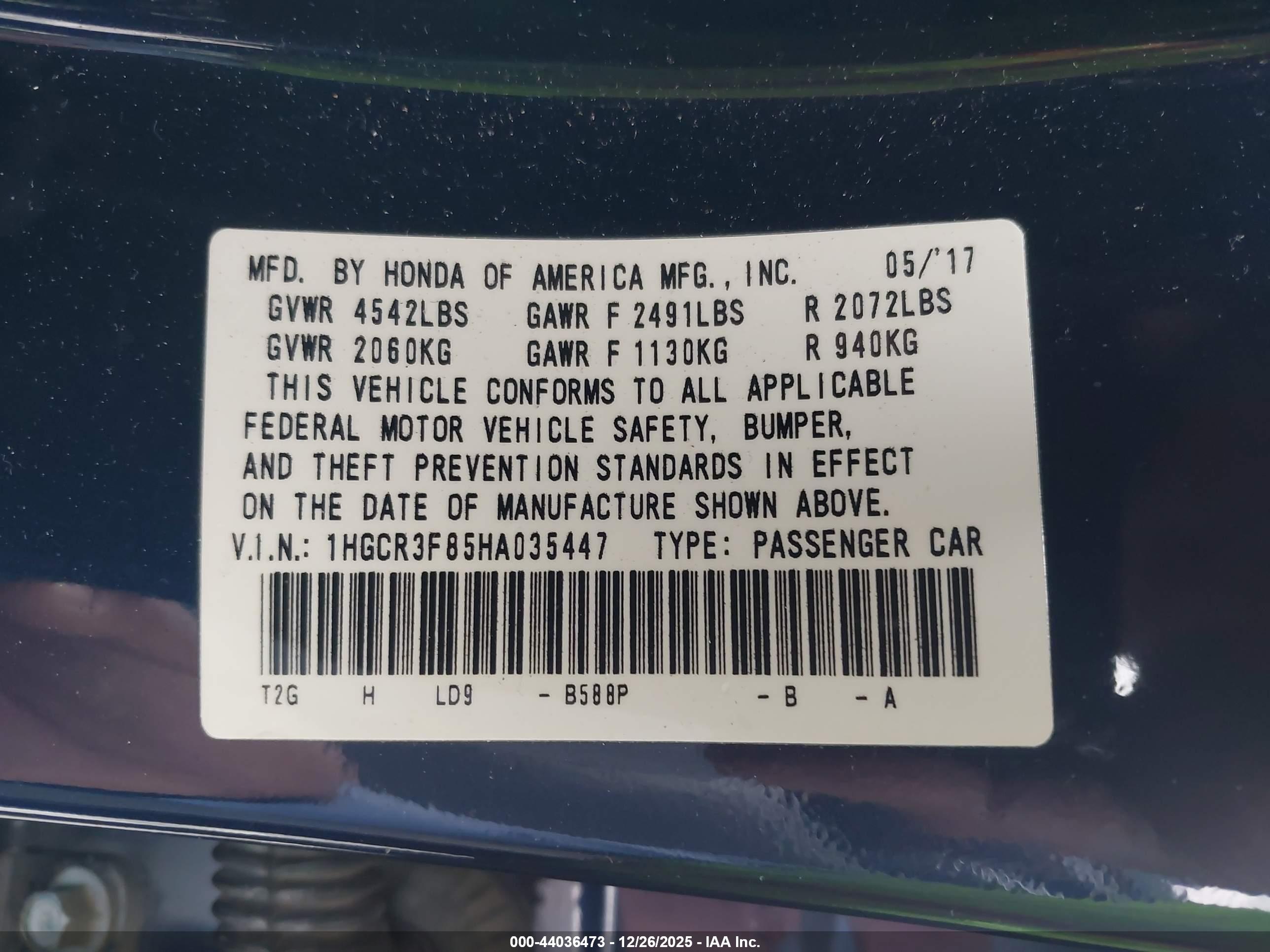 HONDA ACCORD image 9