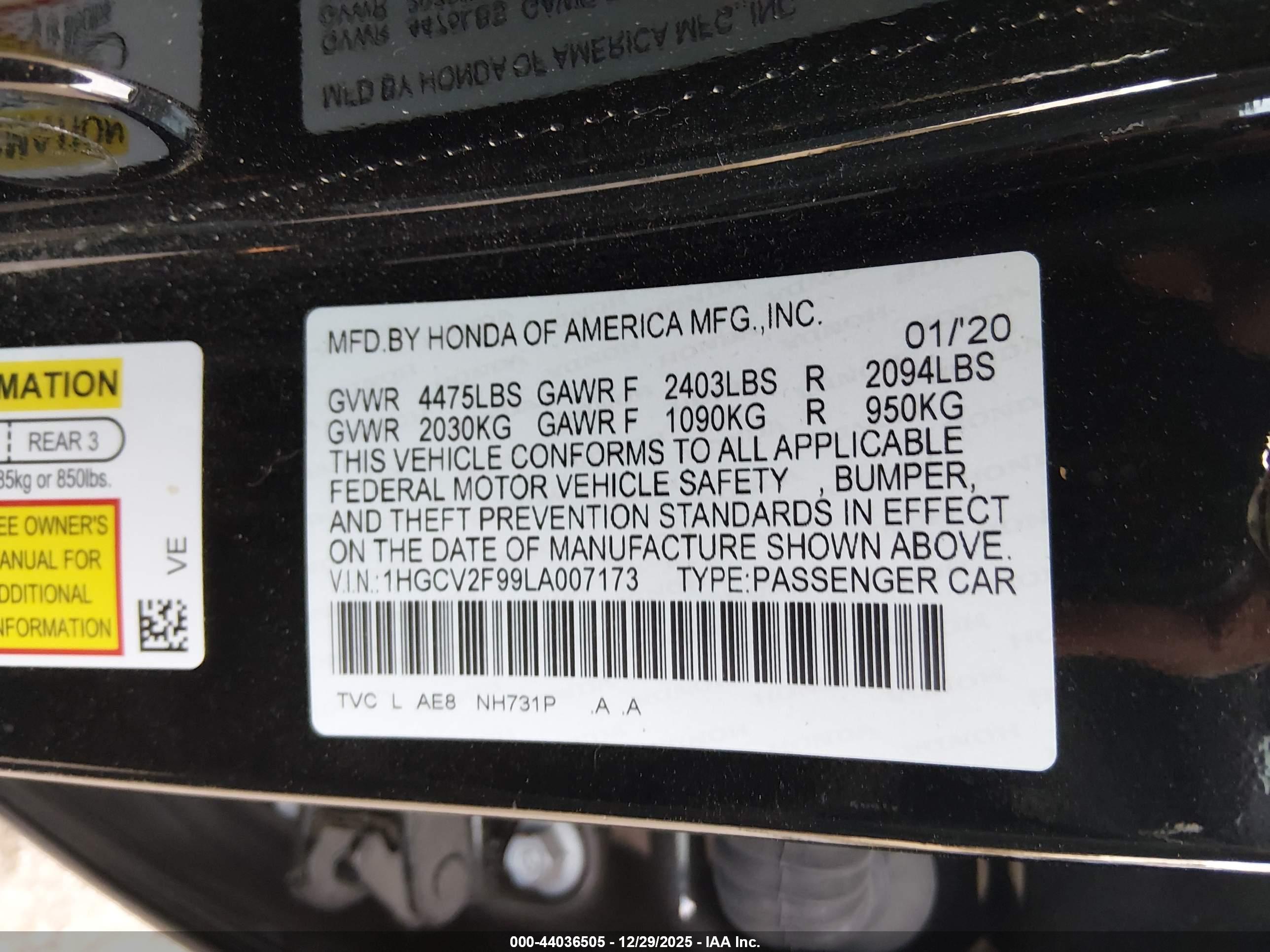 HONDA ACCORD image 9