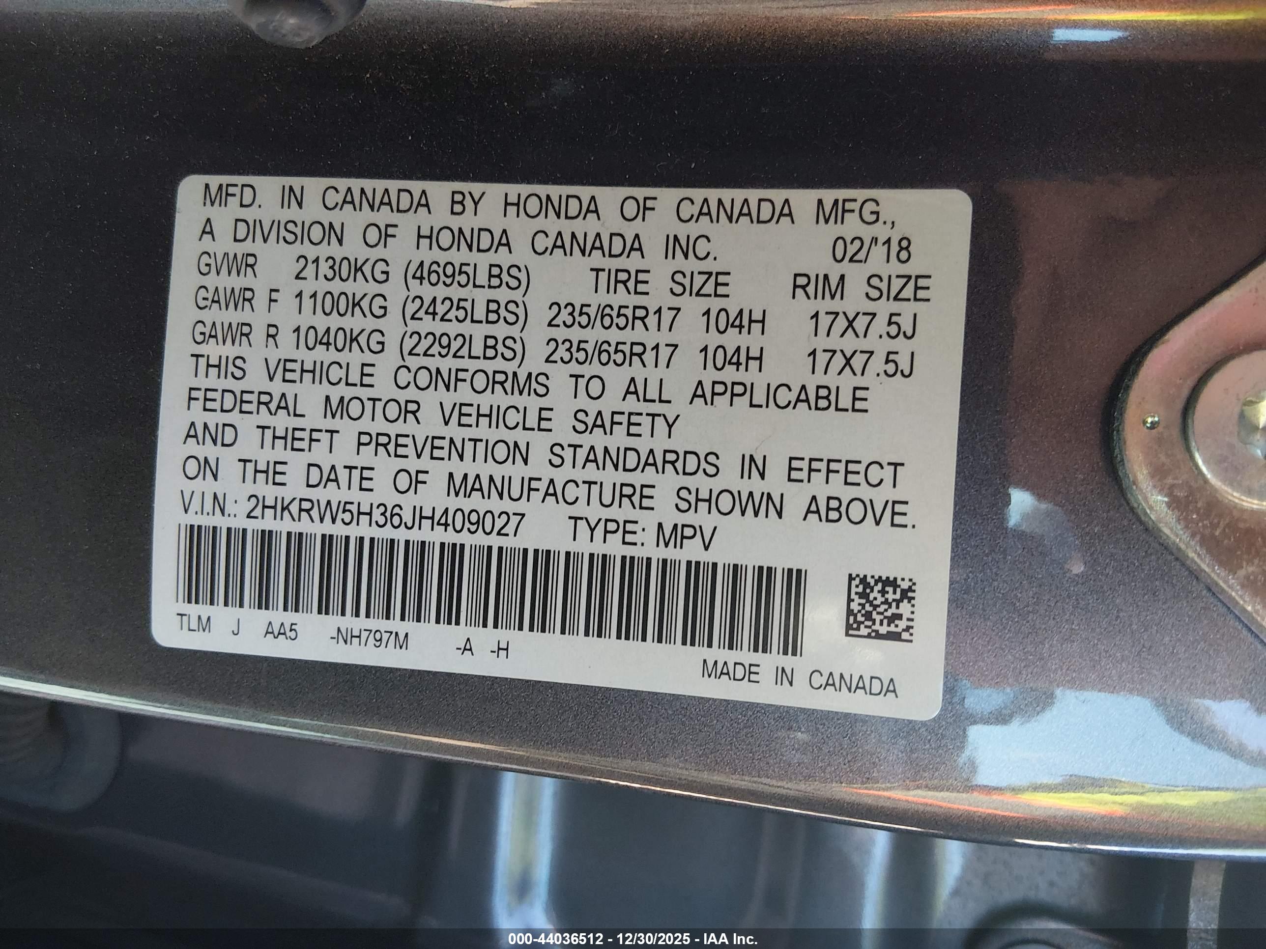 HONDA CR-V image 9