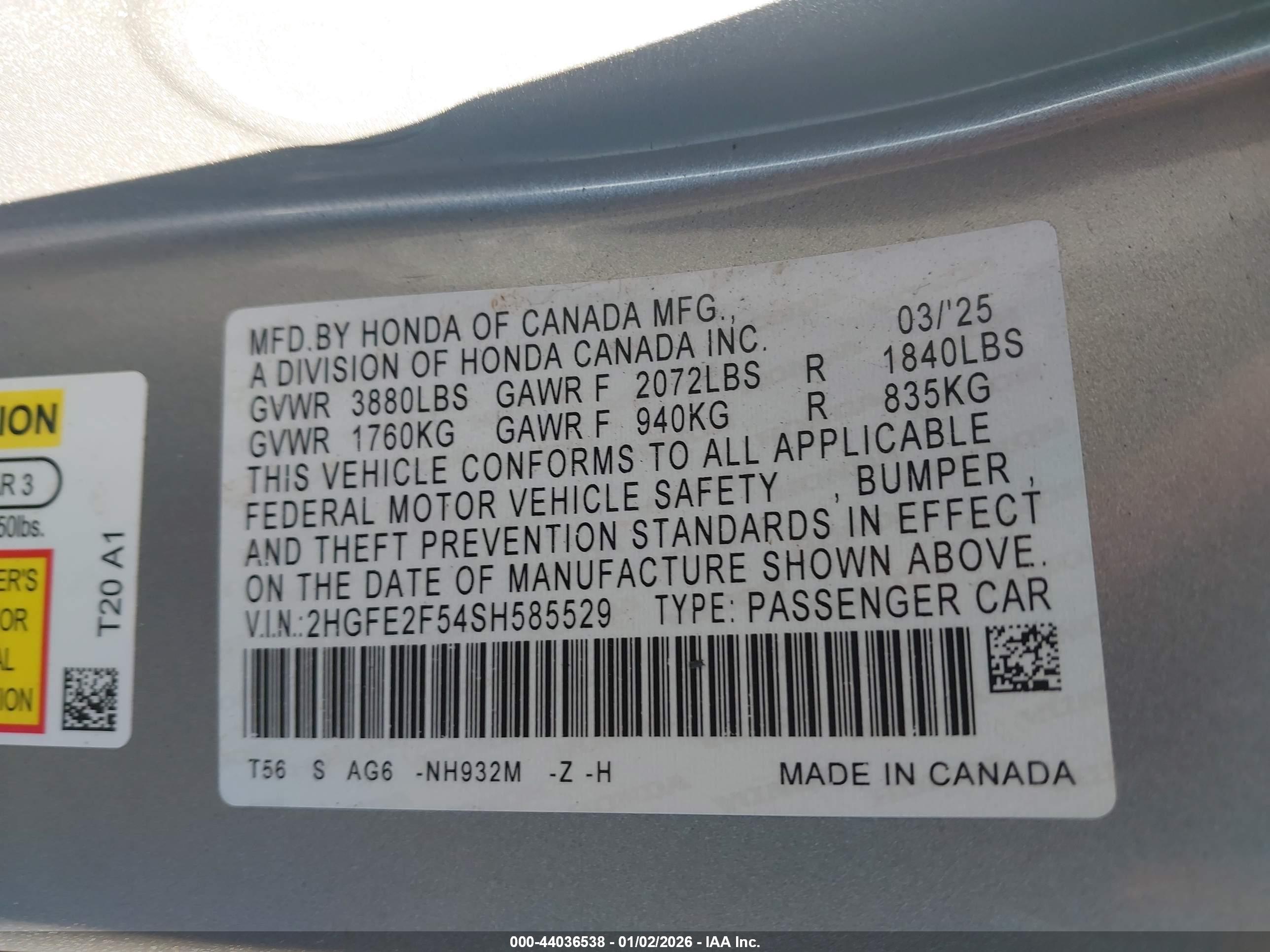 HONDA CIVIC image 9