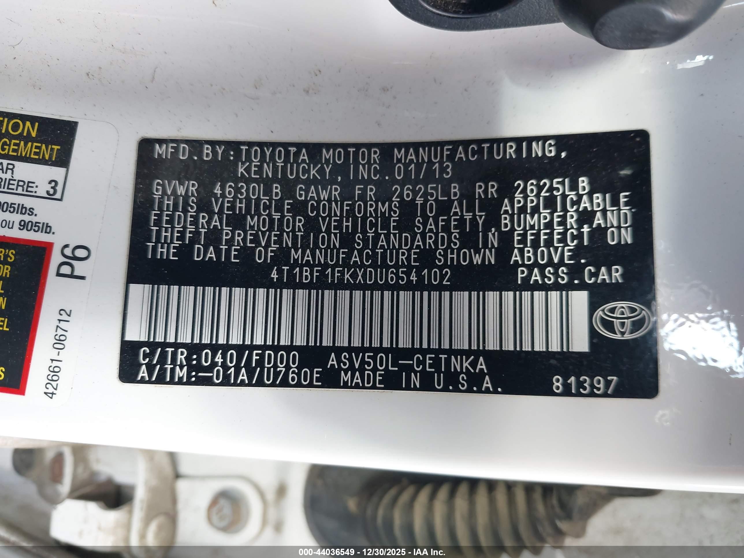 TOYOTA CAMRY image 9