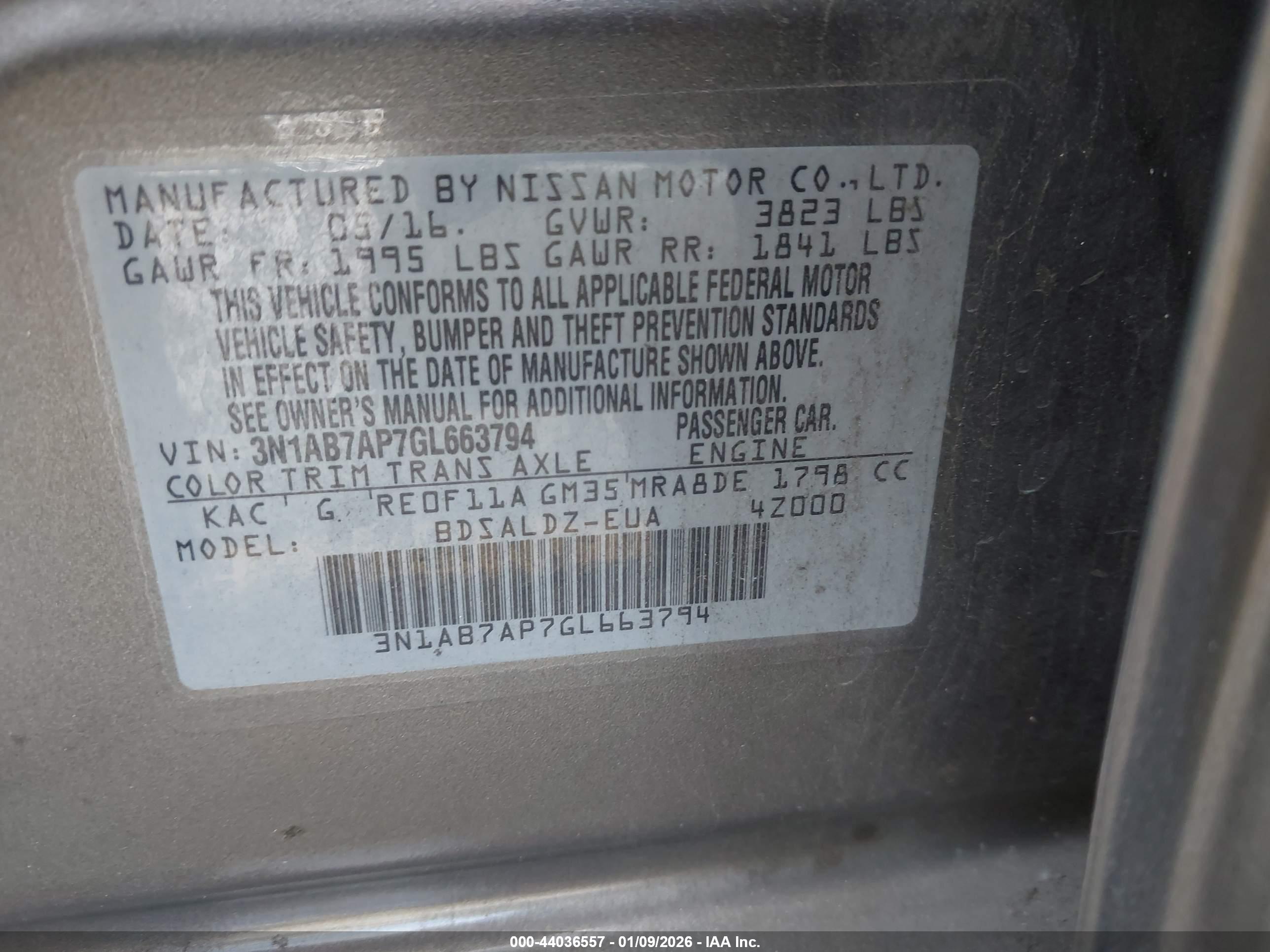 NISSAN SENTRA image 9