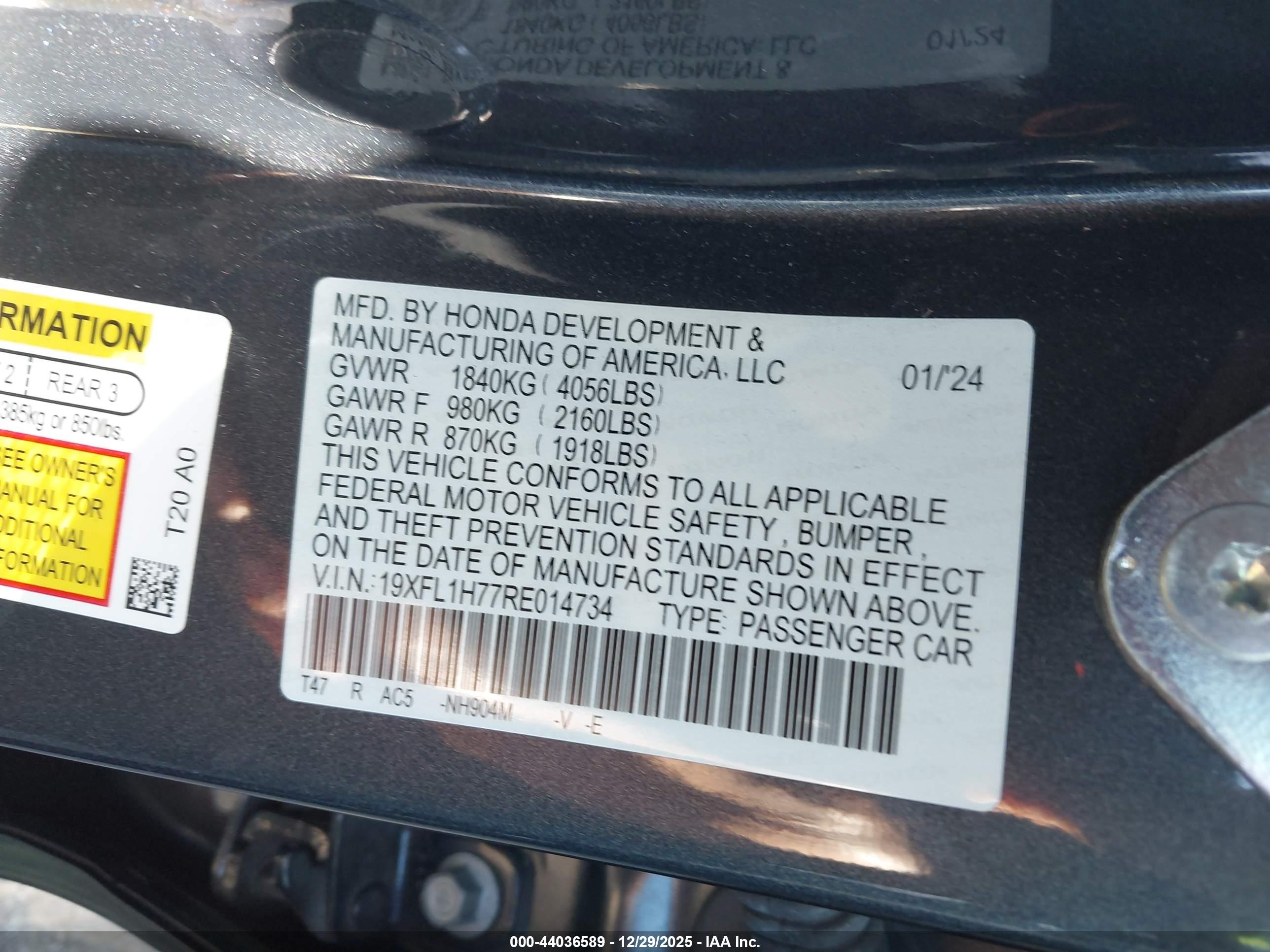 HONDA CIVIC image 9