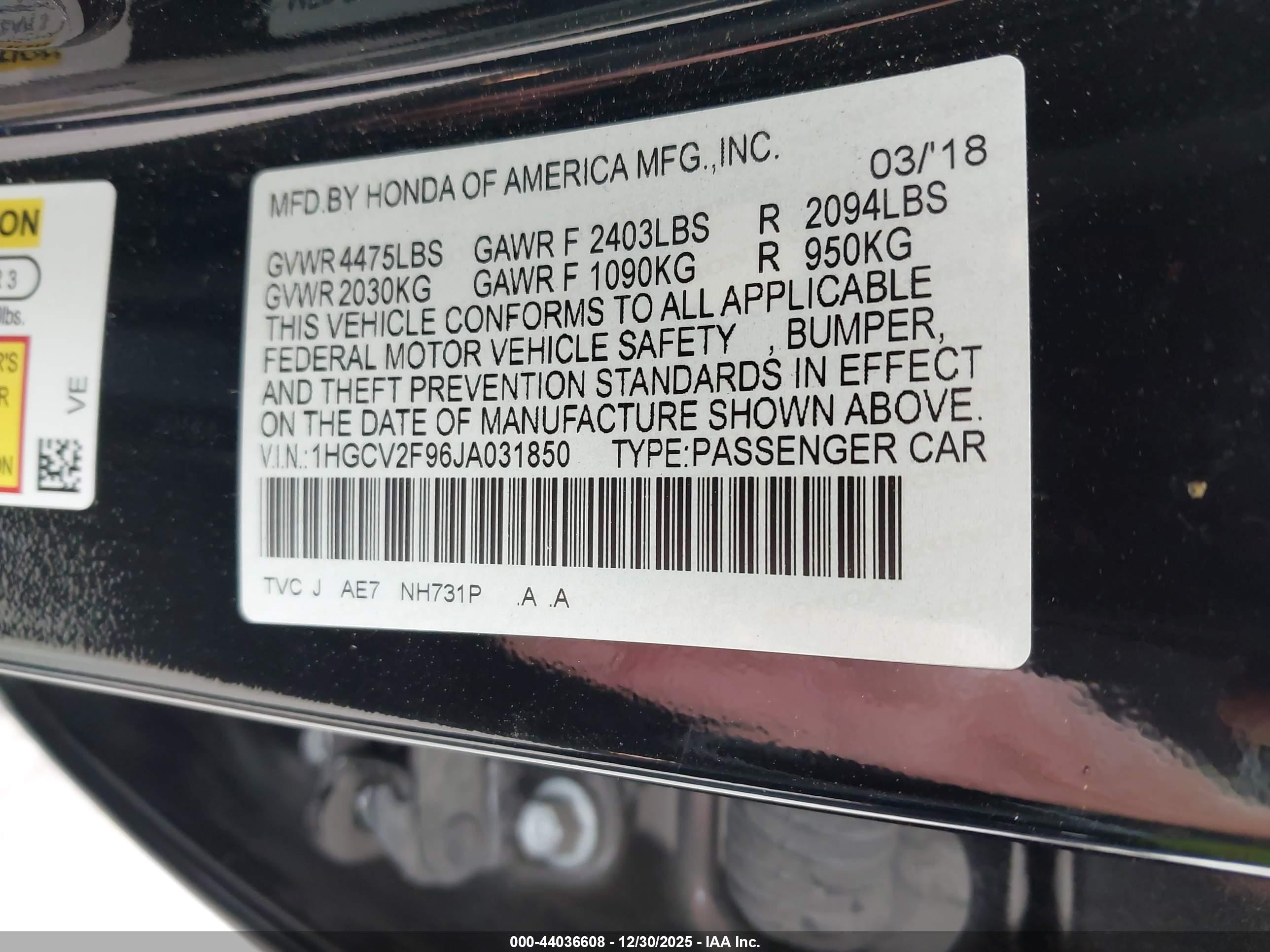 HONDA ACCORD image 9