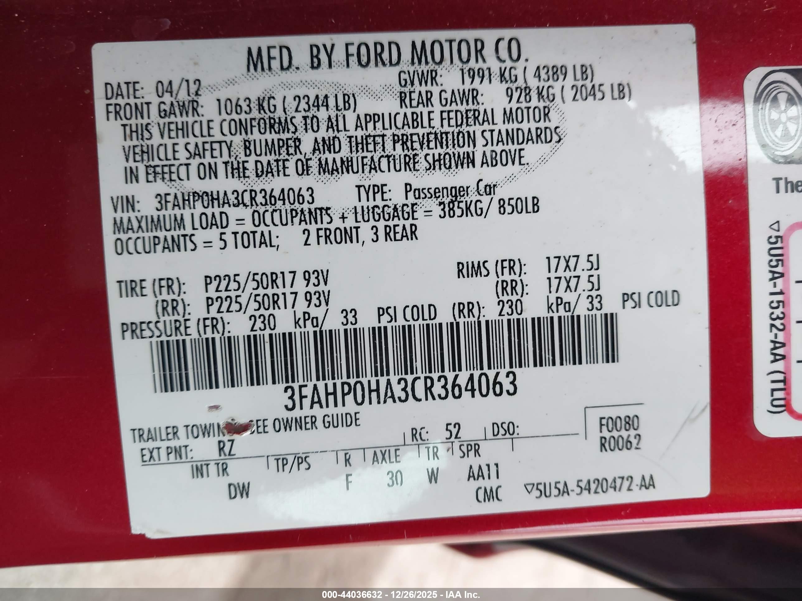 FORD FUSION image 9