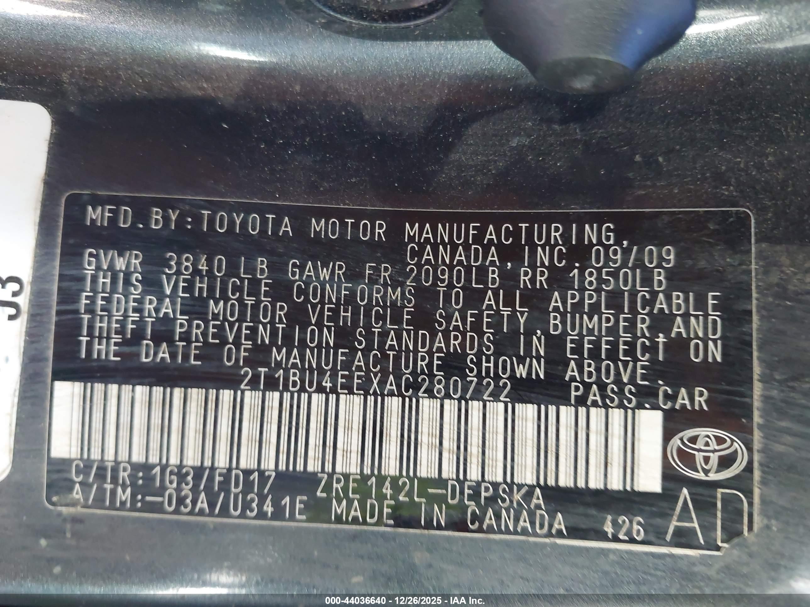 TOYOTA COROLLA image 9