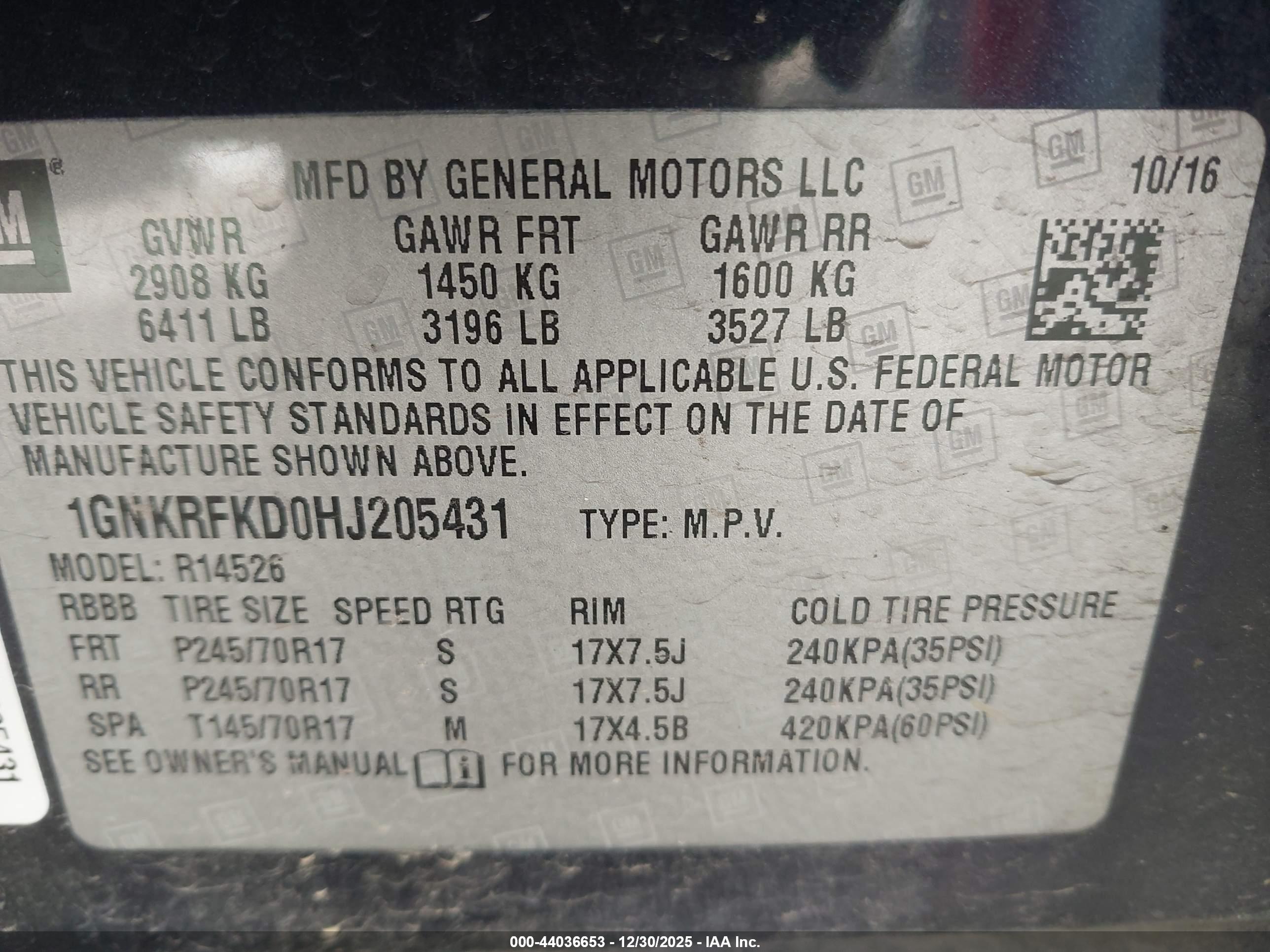 CHEVROLET TRAVERSE image 9