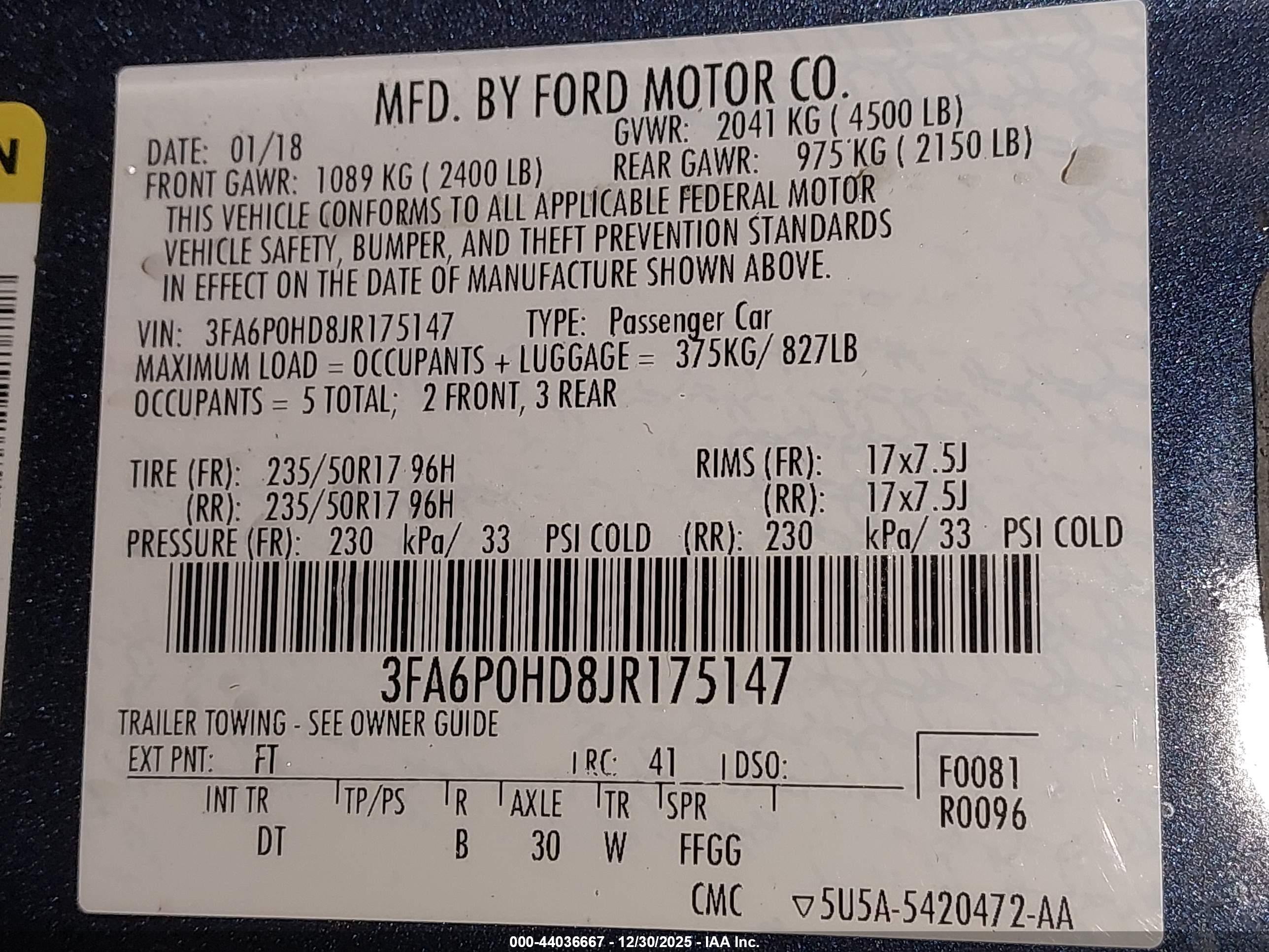 FORD FUSION image 9