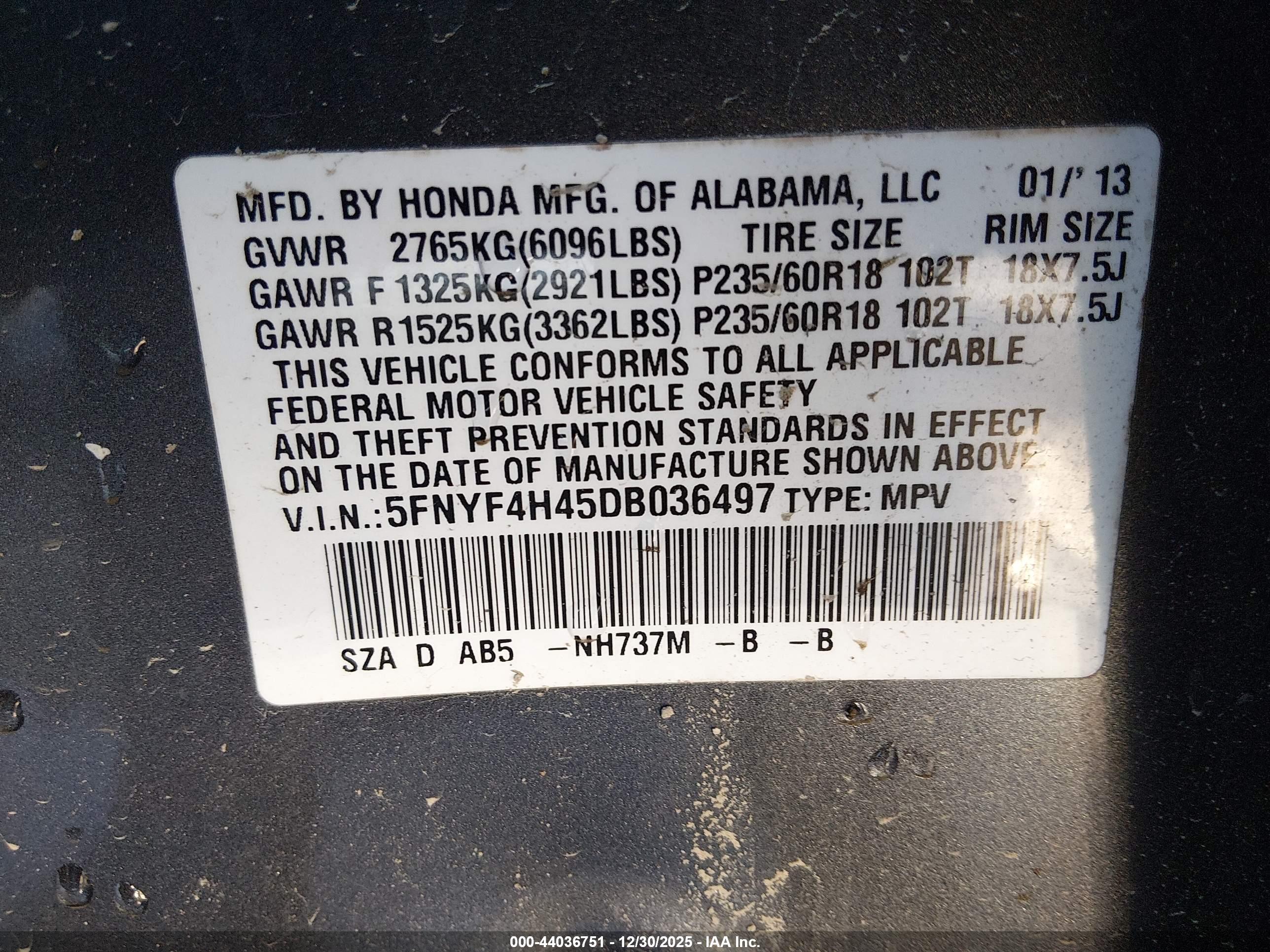 HONDA PILOT image 9