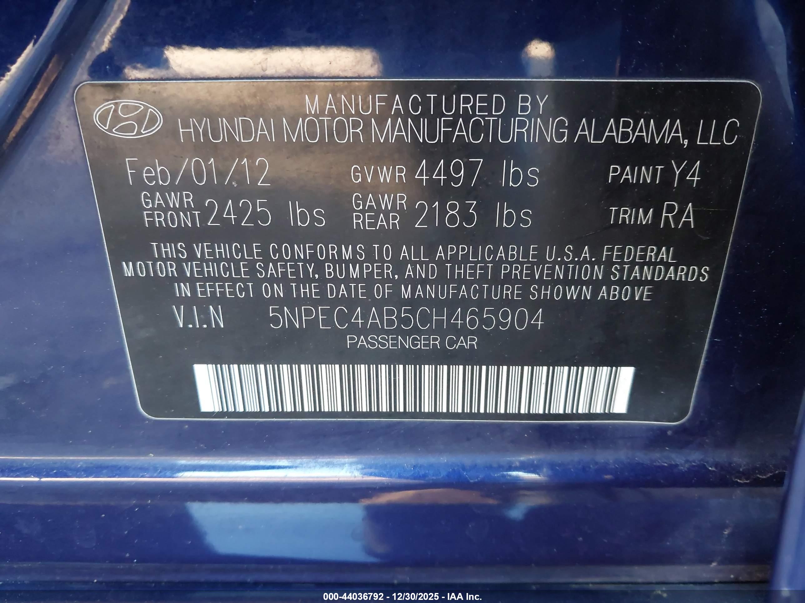 HYUNDAI SONATA image 9