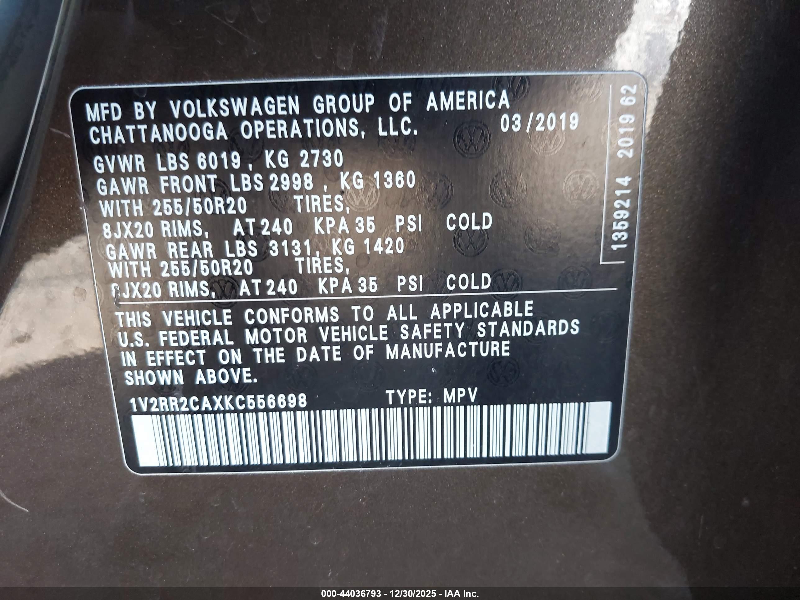 VOLKSWAGEN ATLAS image 9