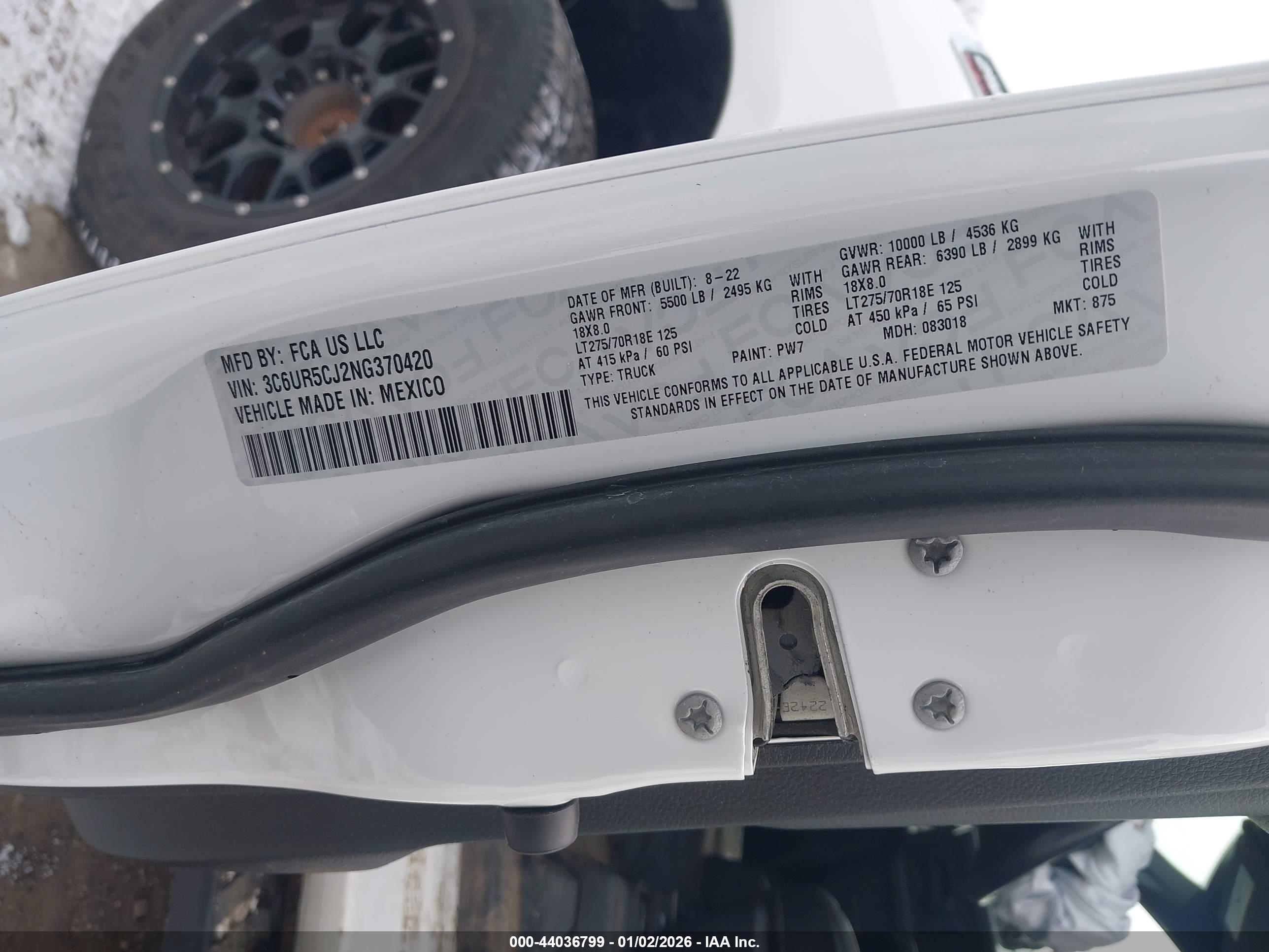 RAM 2500 image 9