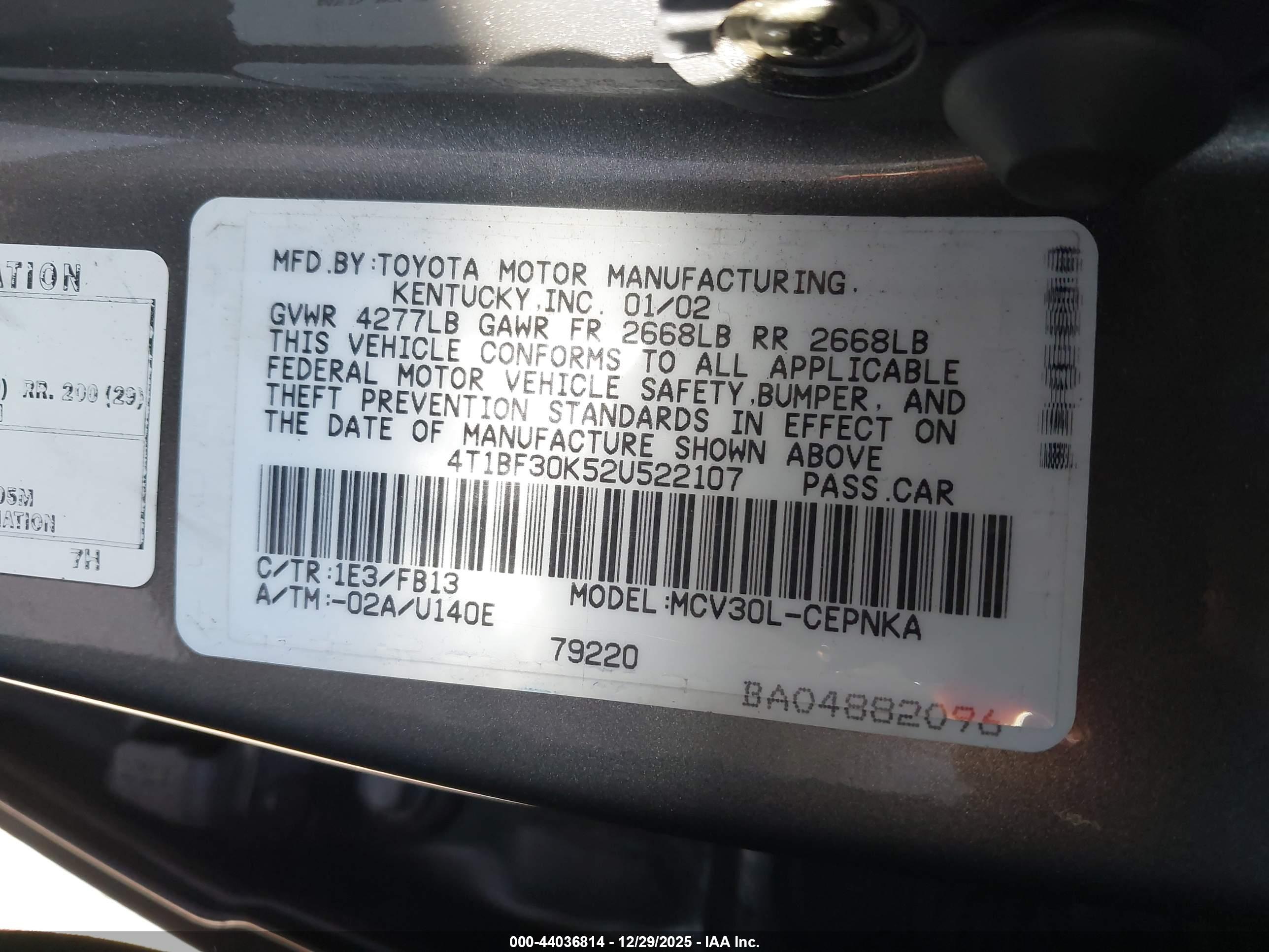 TOYOTA CAMRY image 9
