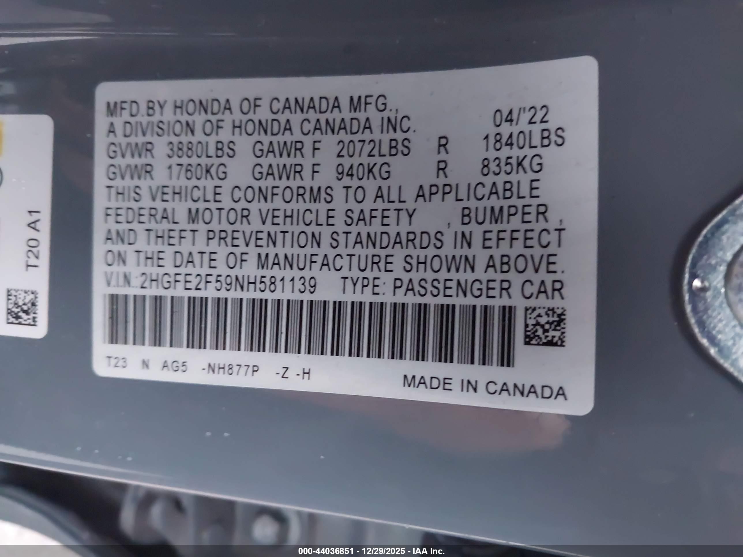 HONDA CIVIC image 9