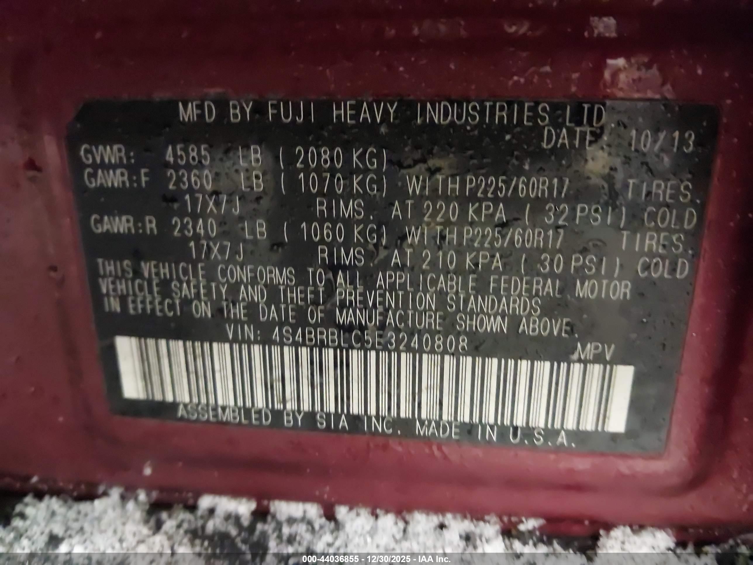 SUBARU OUTBACK image 9