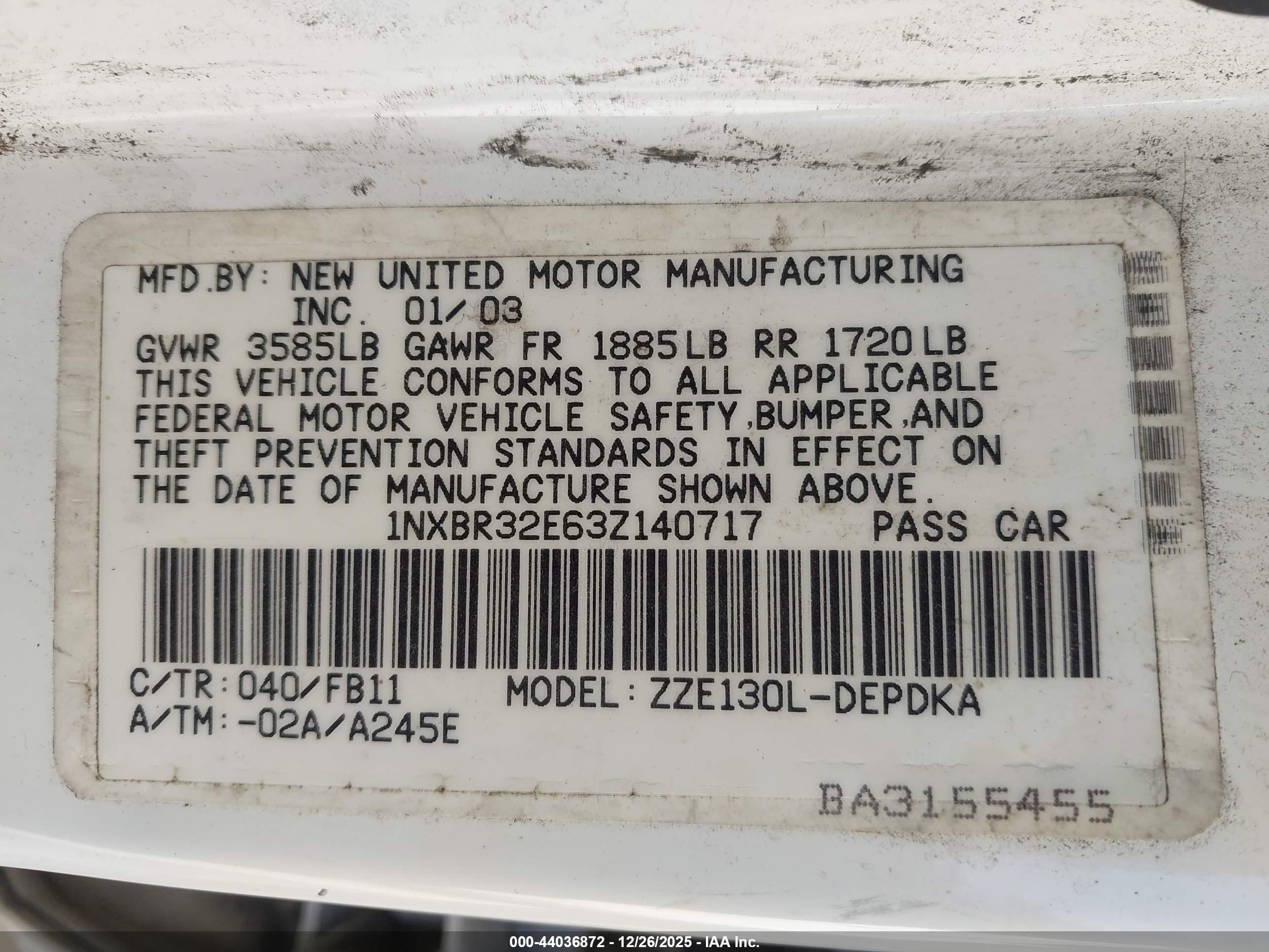 TOYOTA COROLLA image 9
