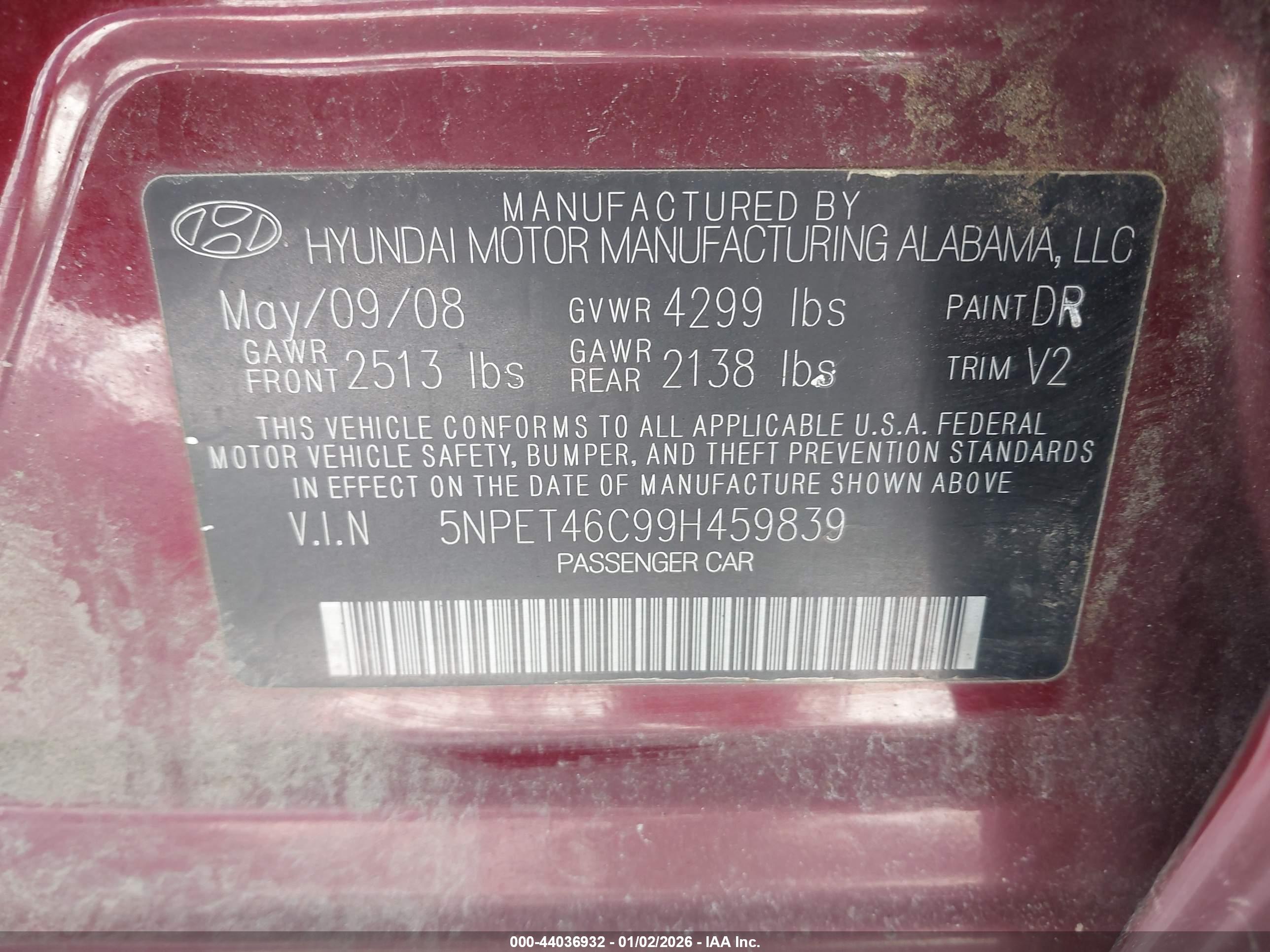 HYUNDAI SONATA image 9