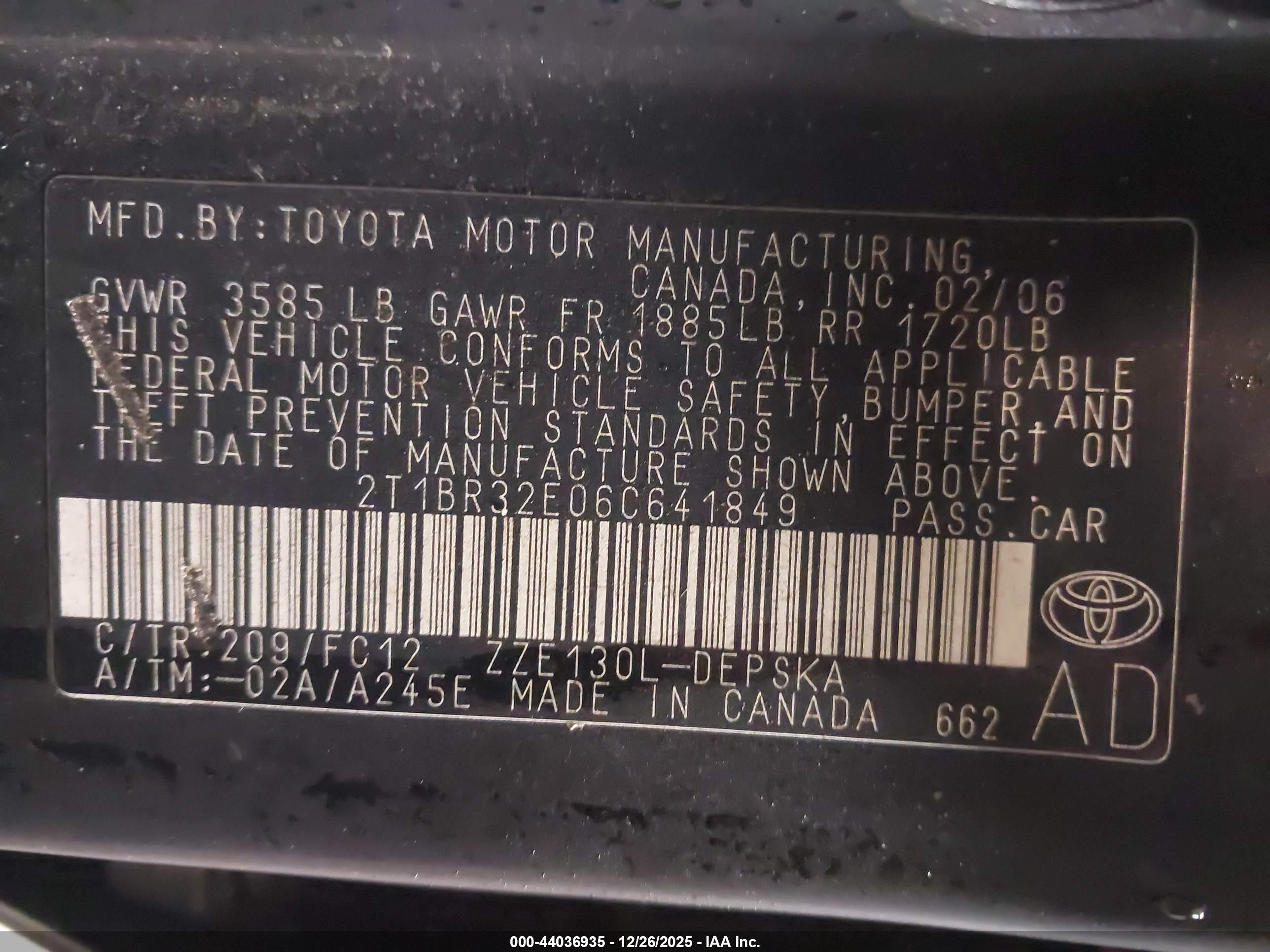 TOYOTA COROLLA image 9