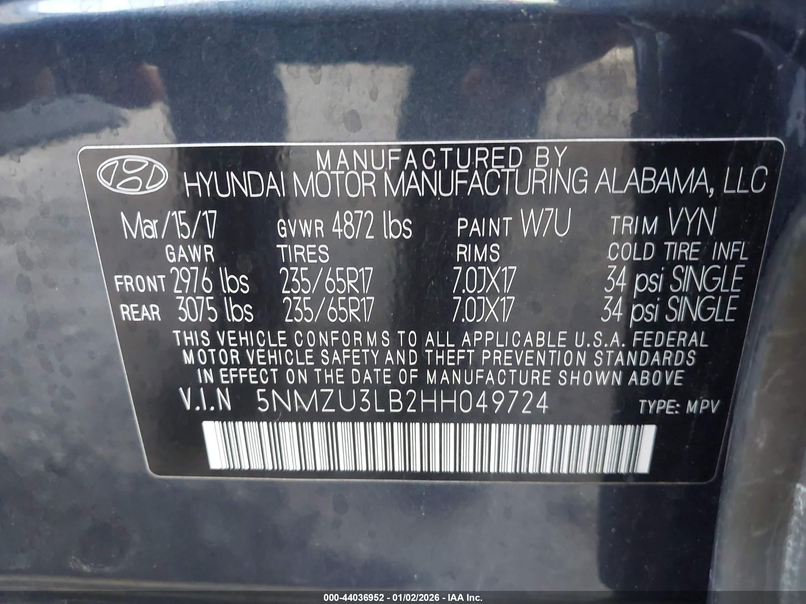 HYUNDAI SANTA image 9