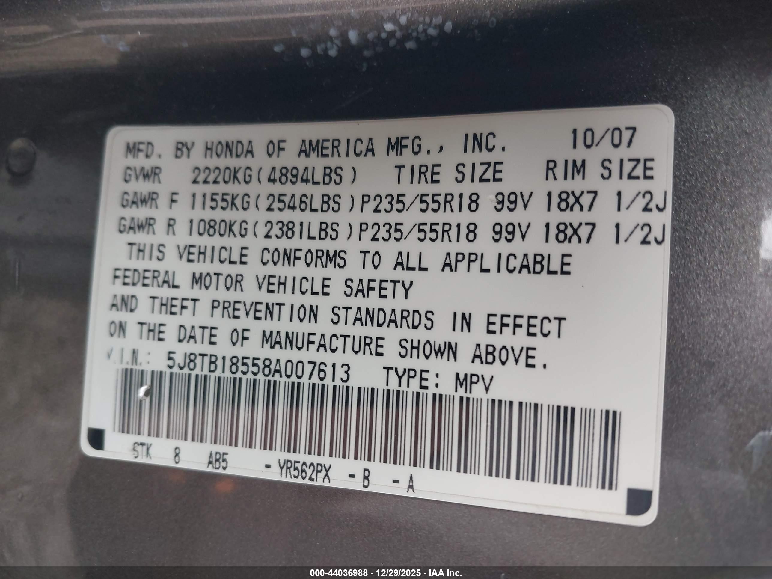 ACURA RDX image 9