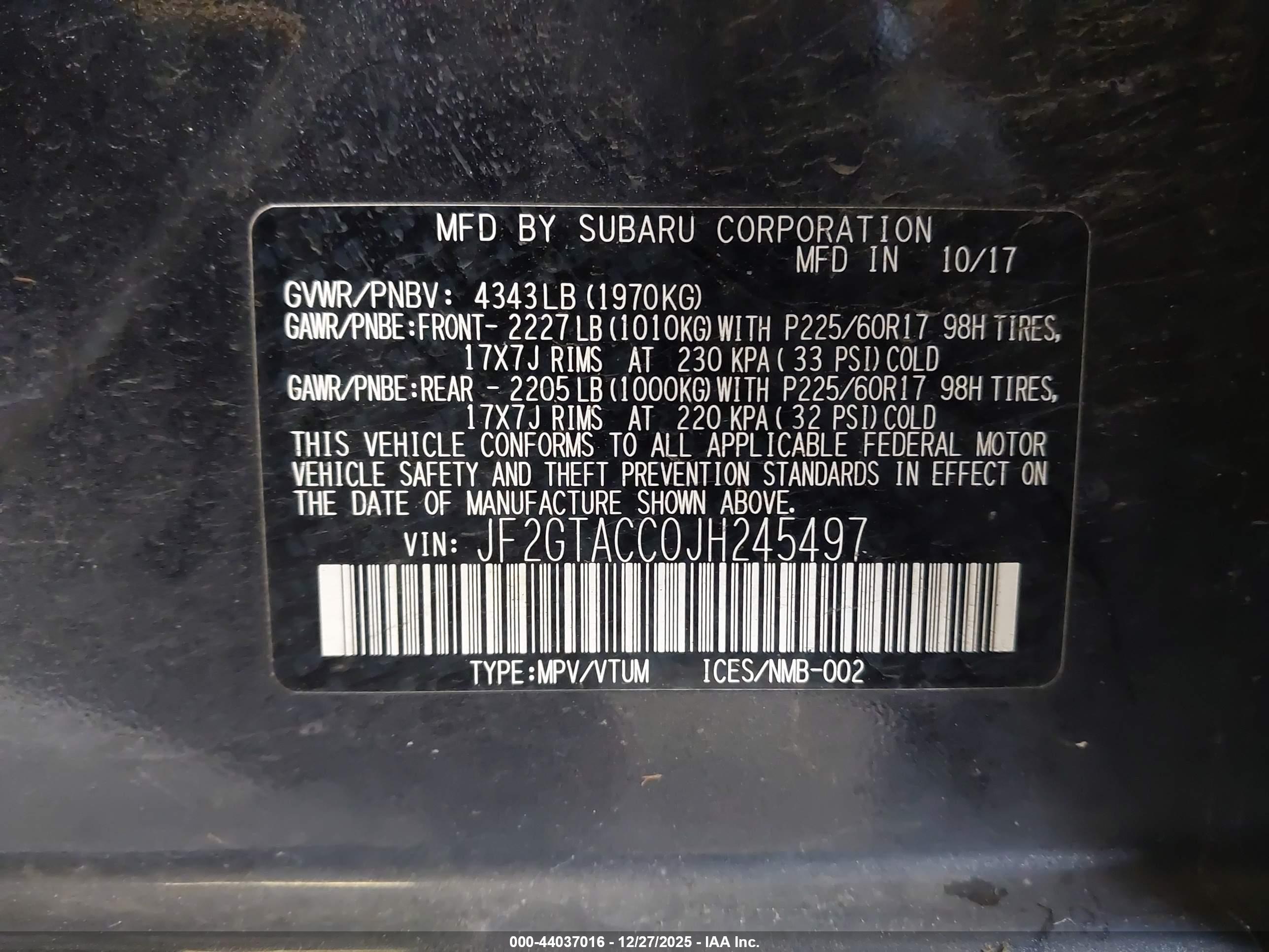 SUBARU CROSSTREK image 9