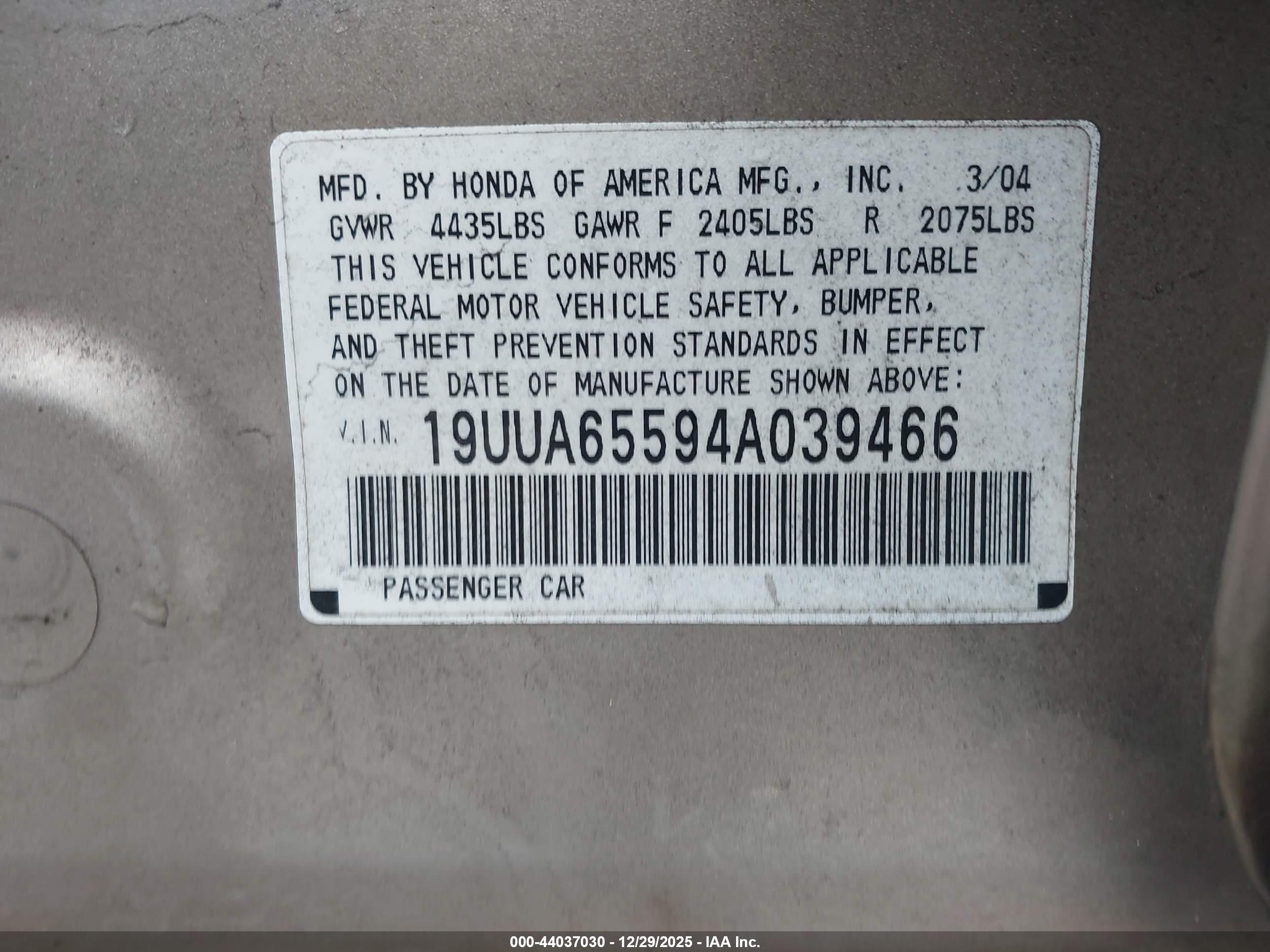 ACURA TL image 9