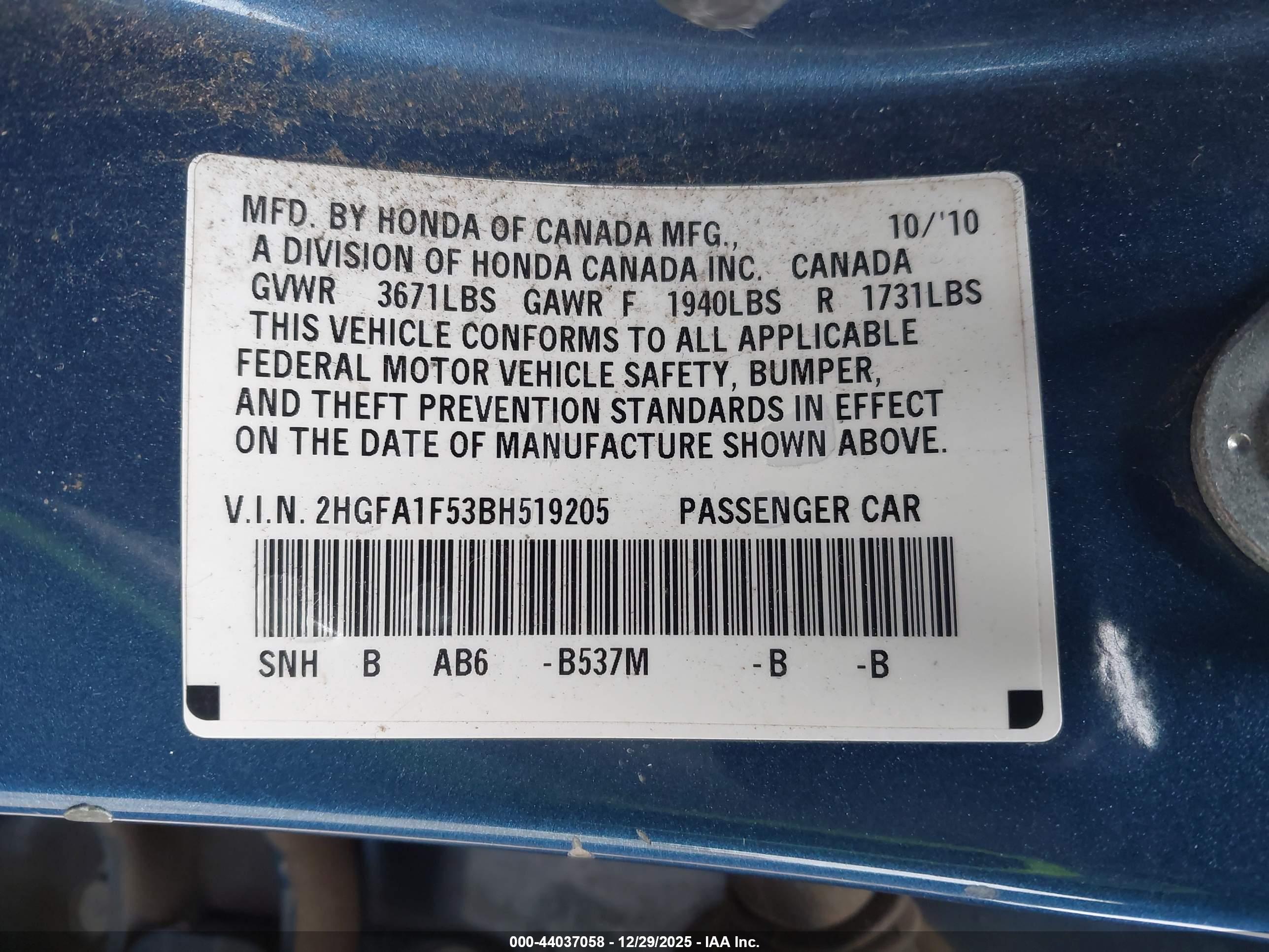 HONDA CIVIC image 9
