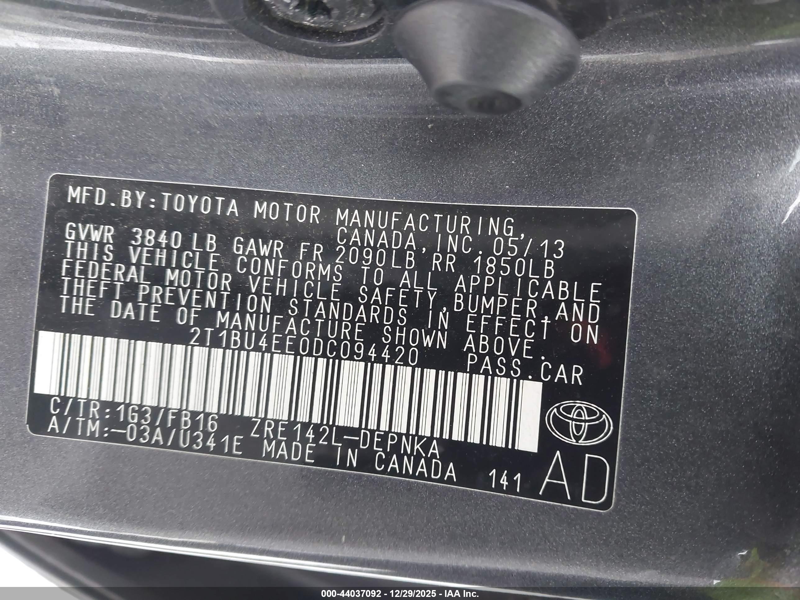 TOYOTA COROLLA image 9