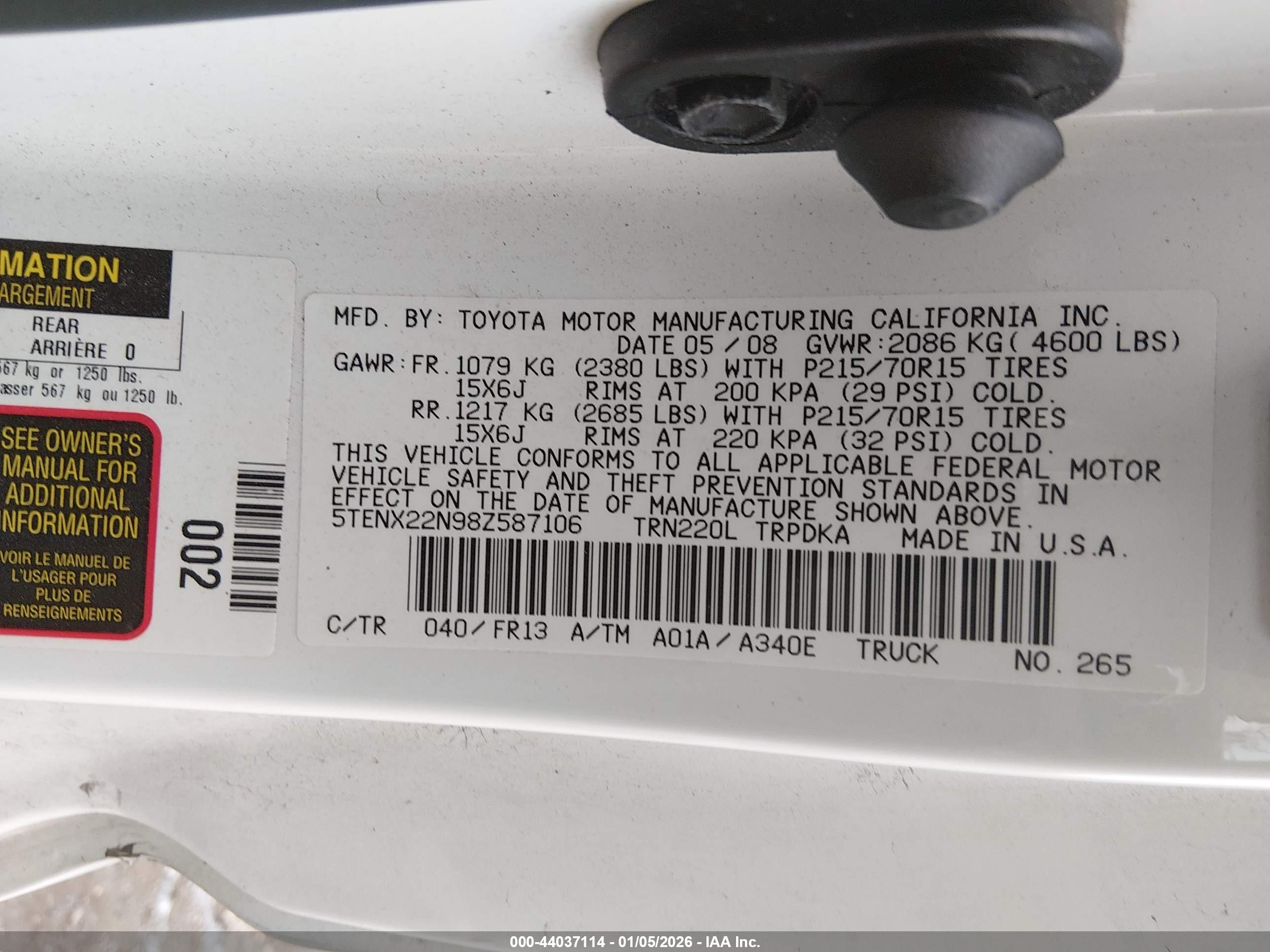 TOYOTA TACOMA image 9