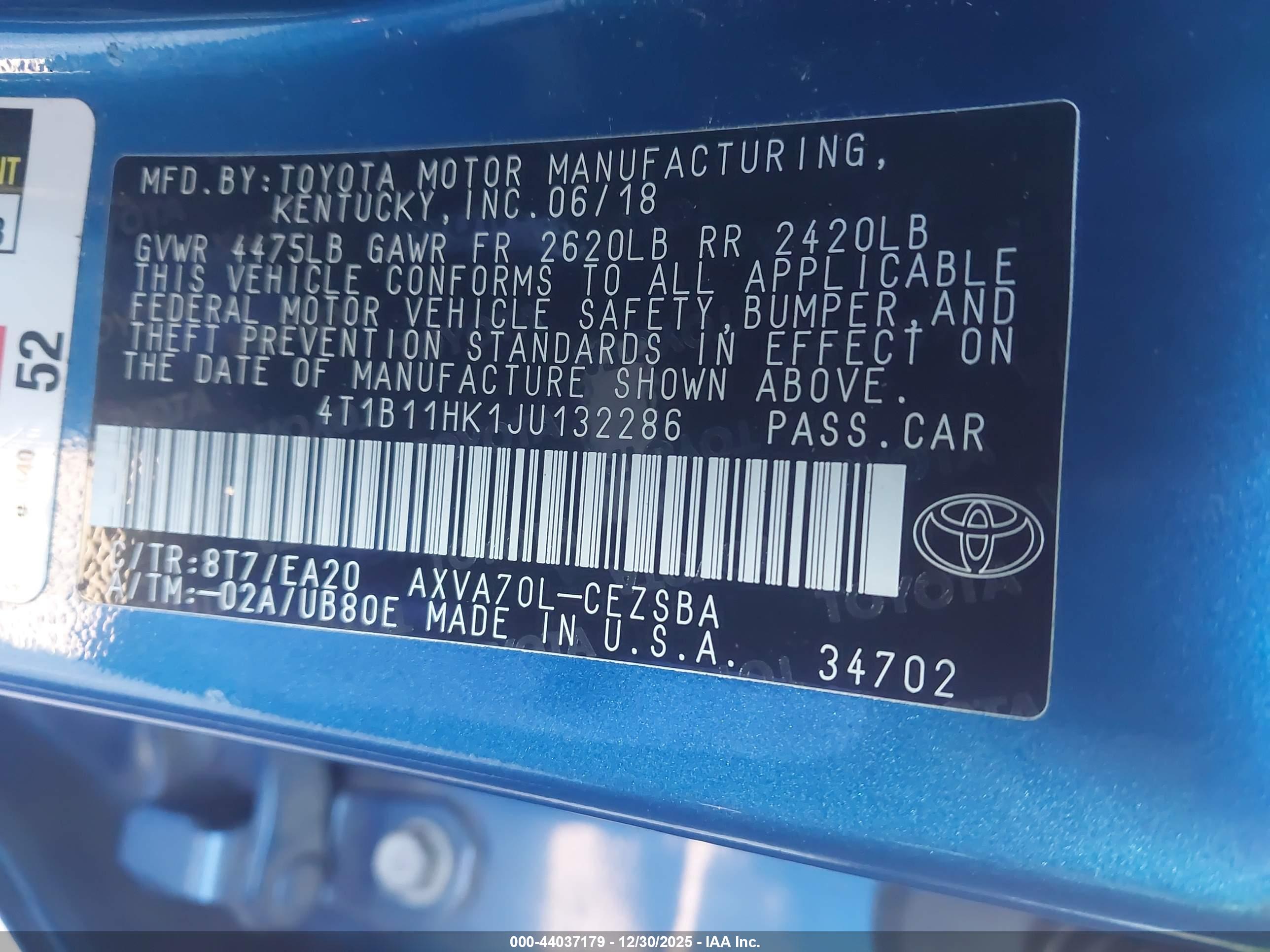 TOYOTA CAMRY image 9
