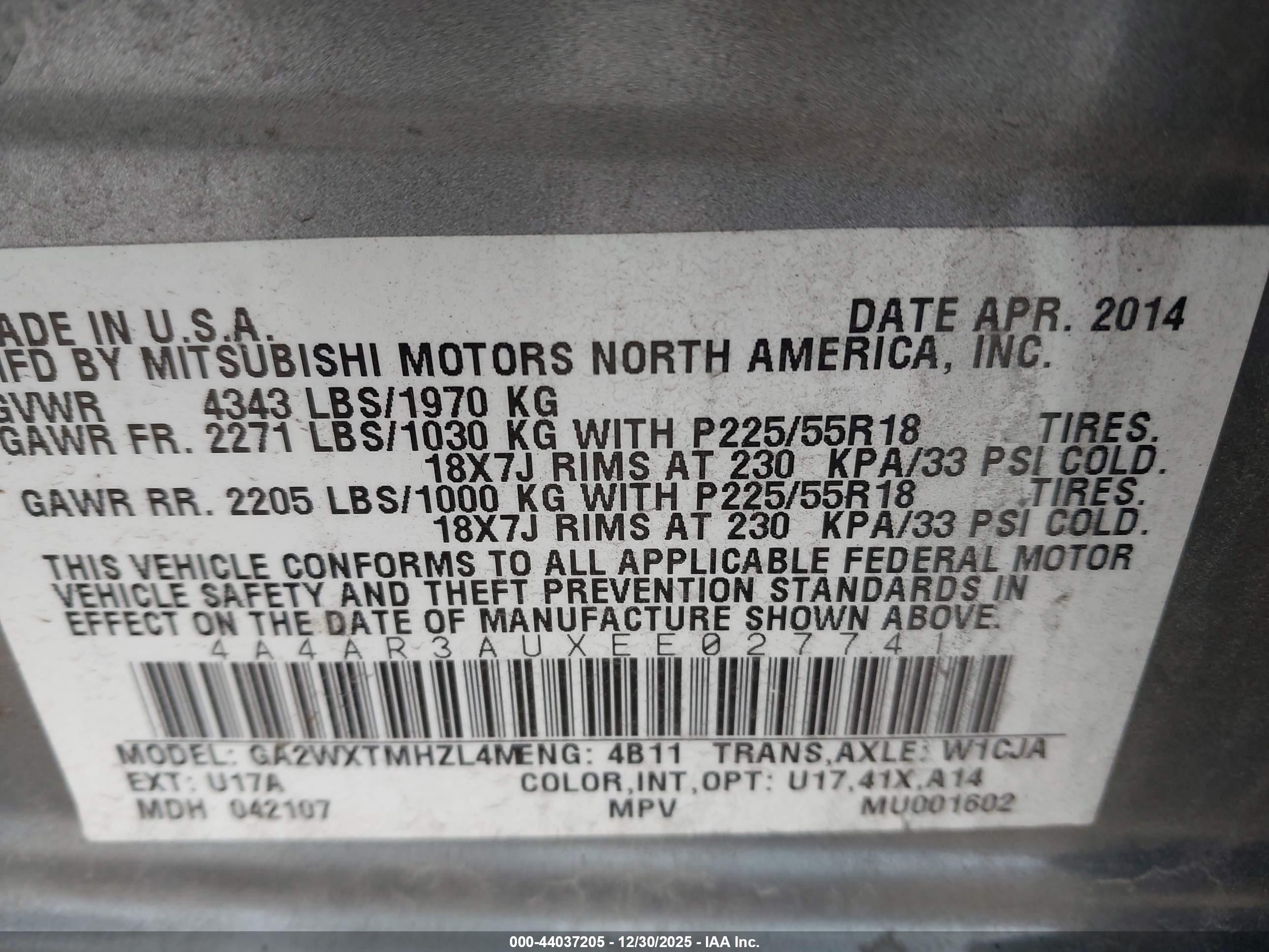 MITSUBISHI OUTLANDER image 9