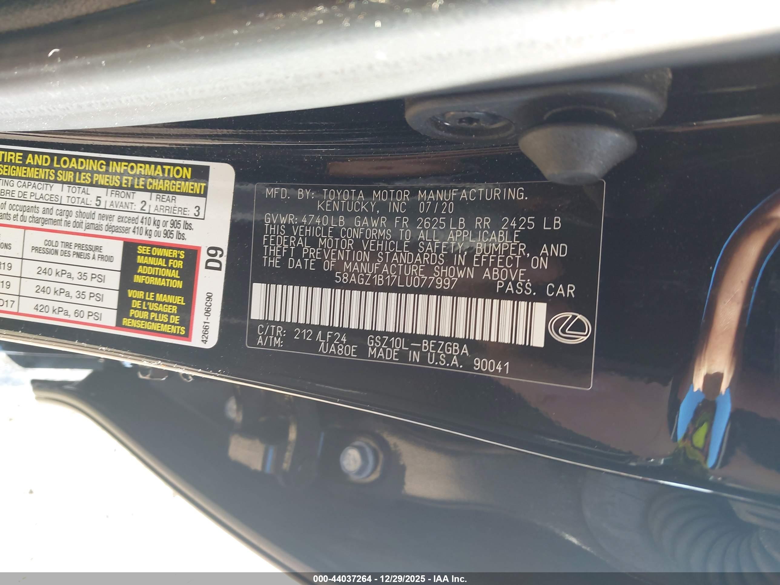 LEXUS ES image 9