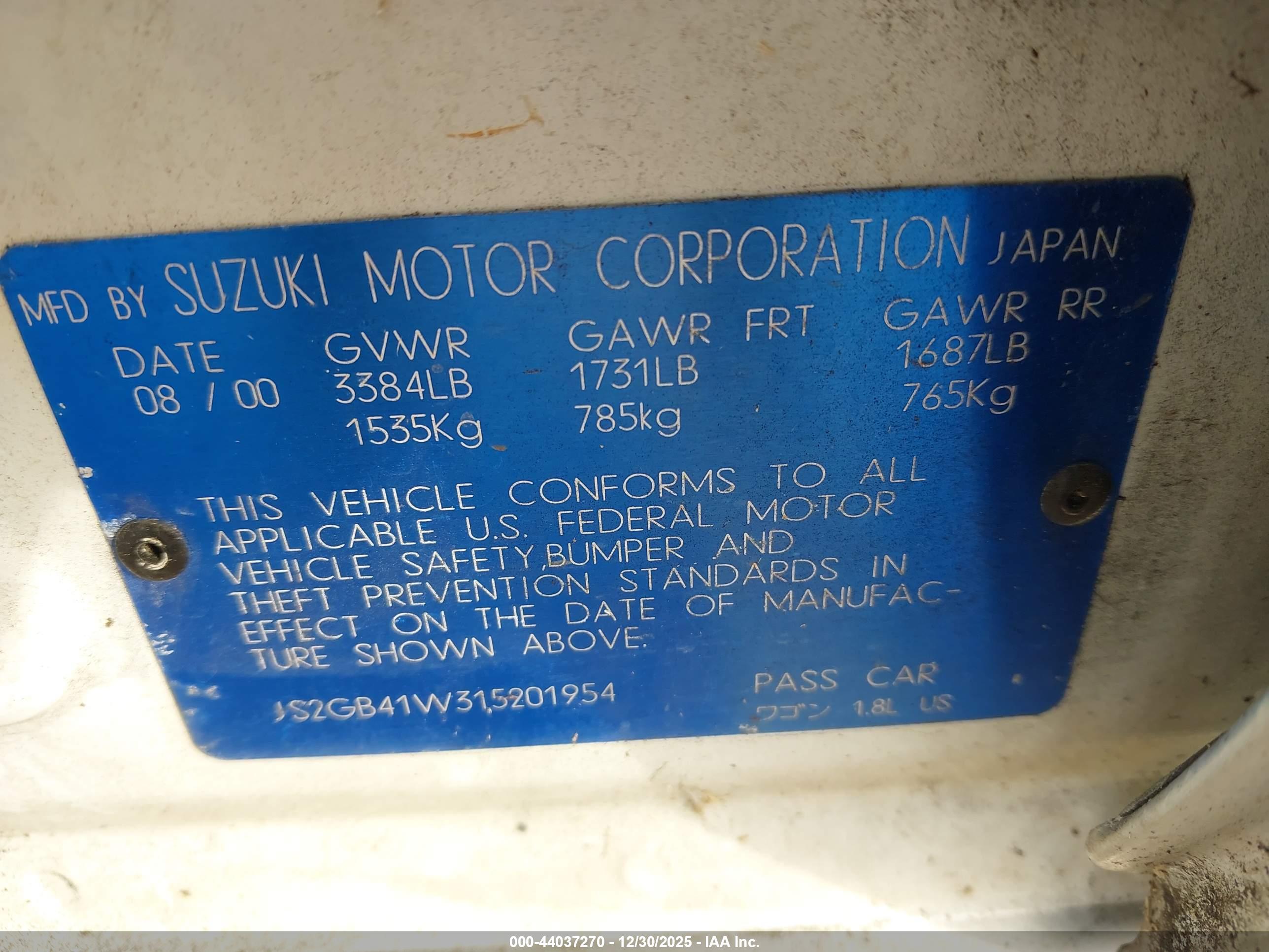 SUZUKI ESTEEM image 9