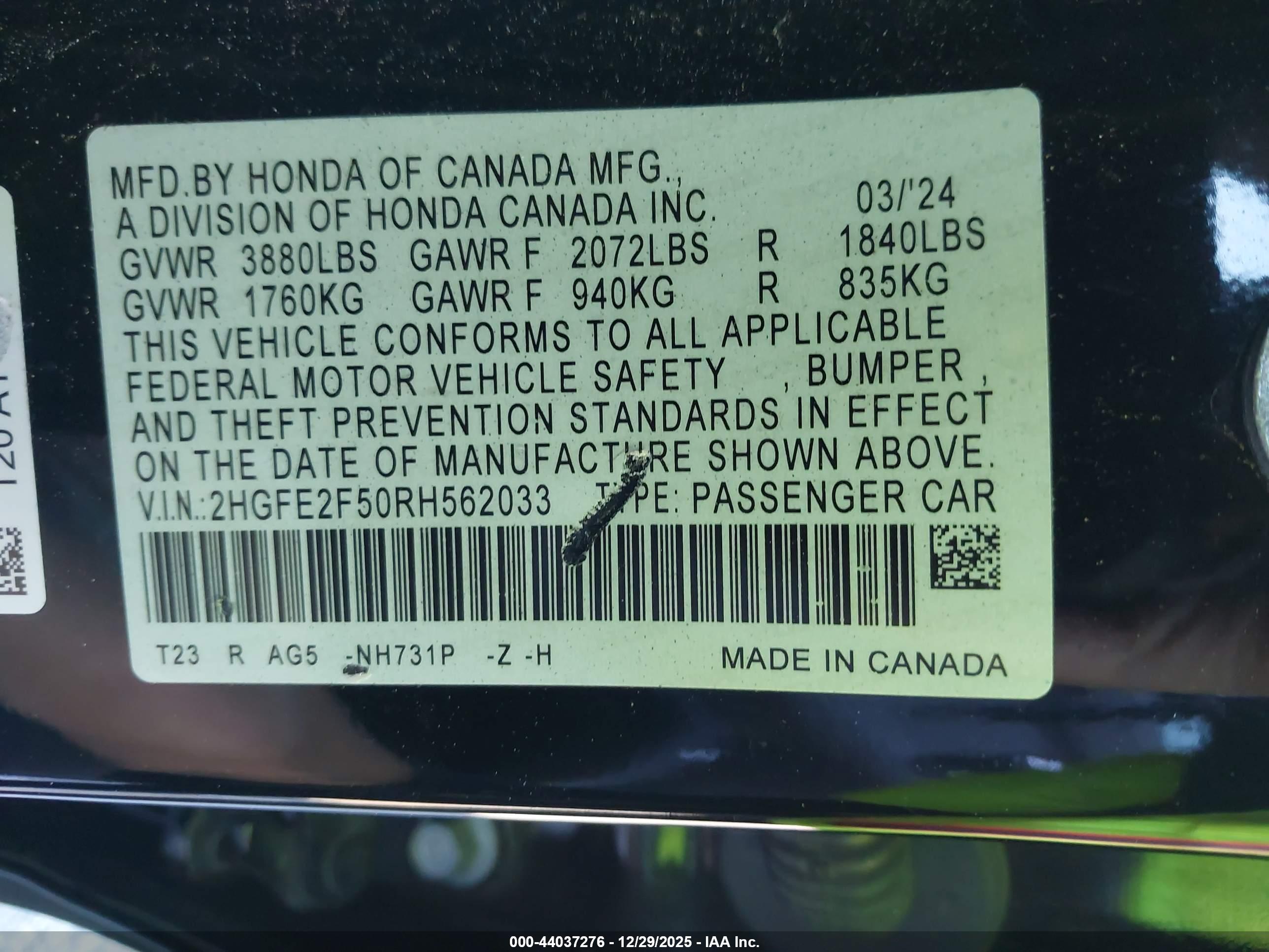 HONDA CIVIC image 9