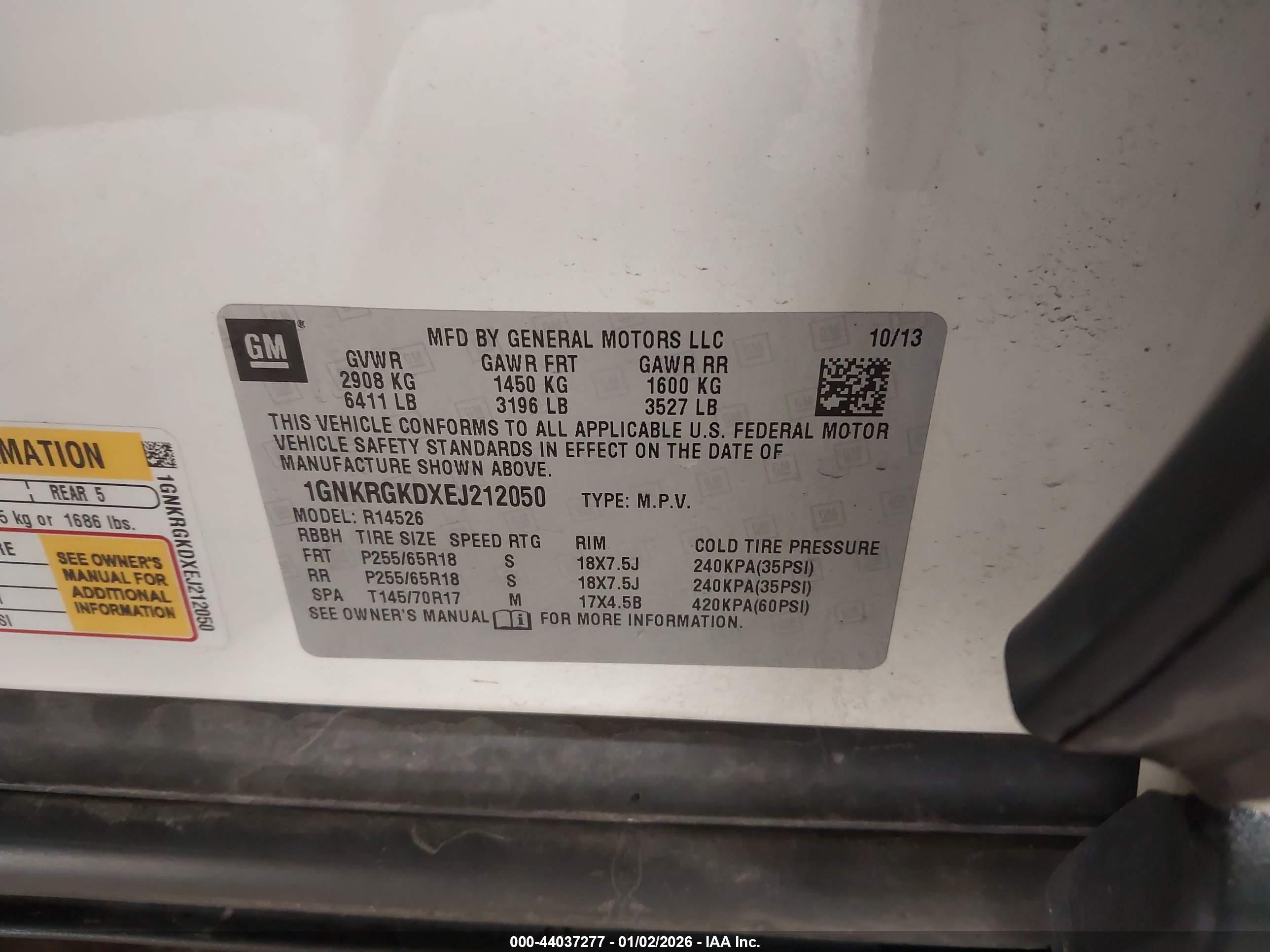 CHEVROLET TRAVERSE image 9