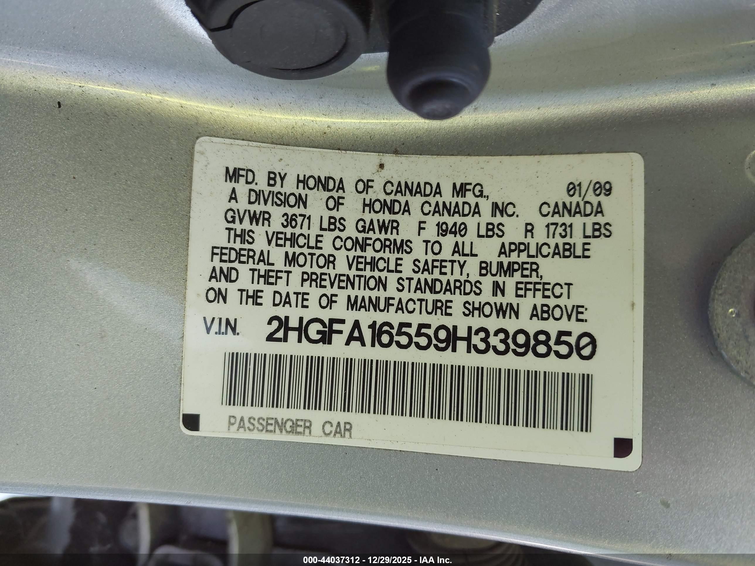 HONDA CIVIC image 9