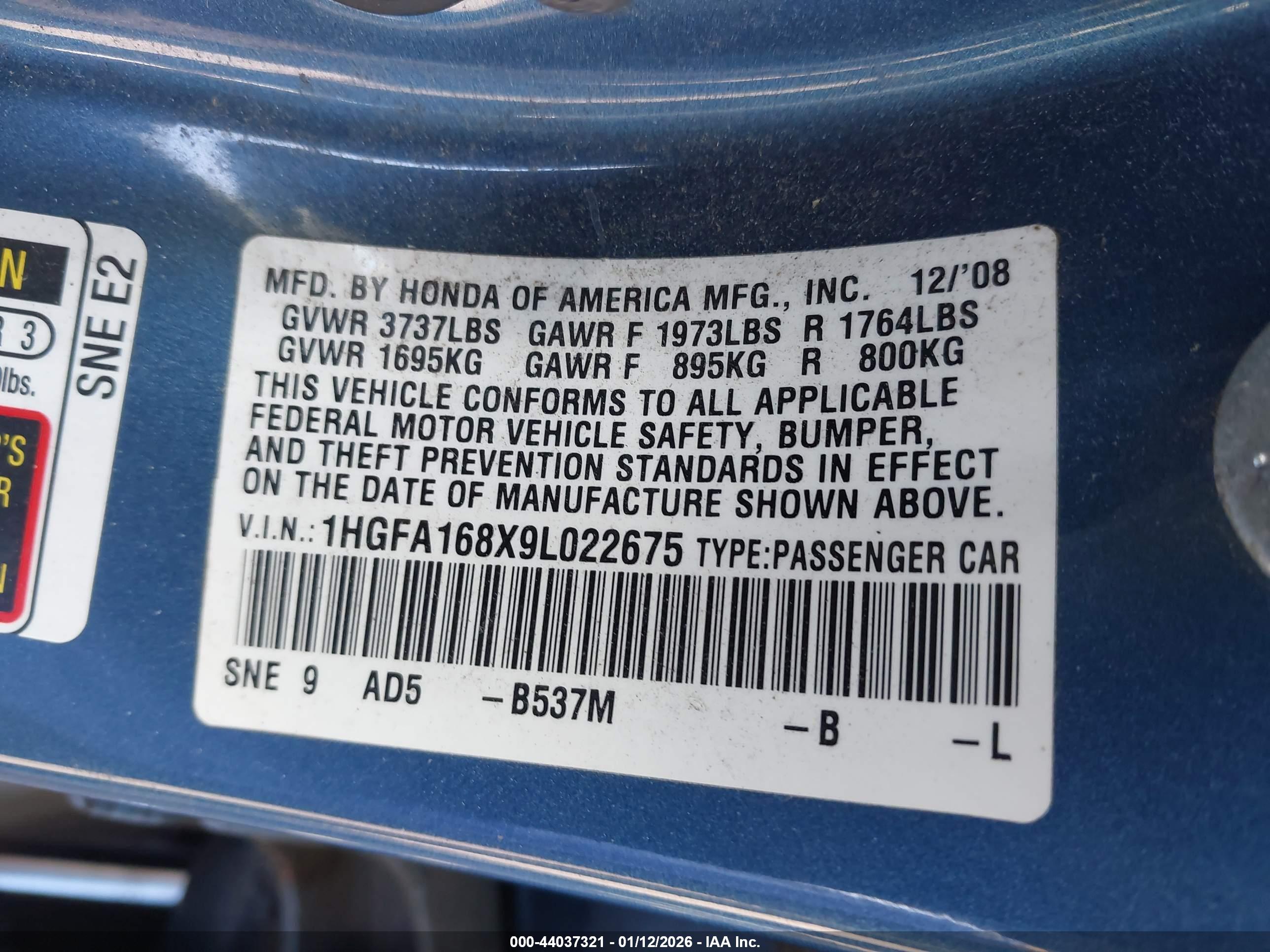 HONDA CIVIC image 9