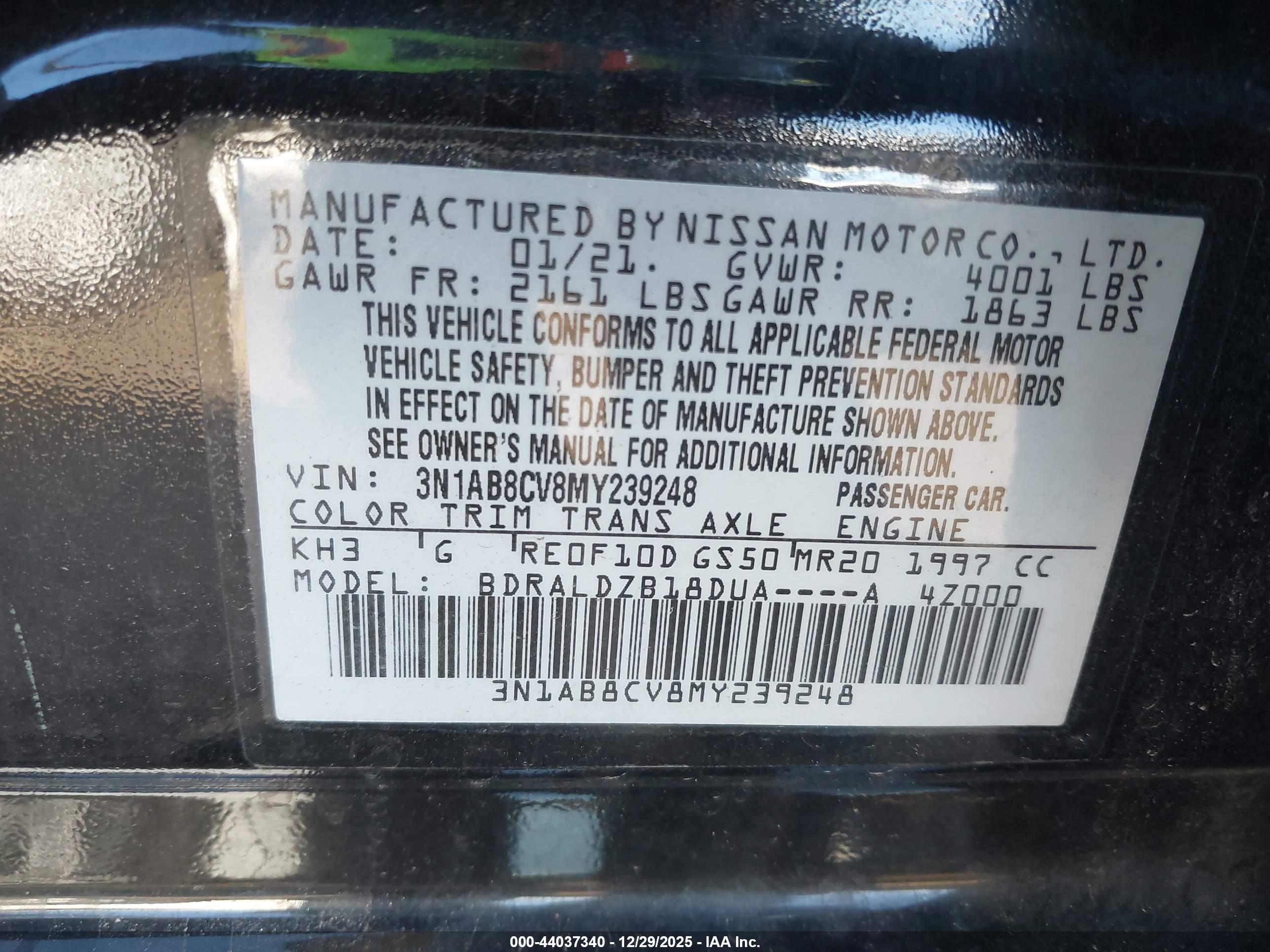 NISSAN SENTRA image 9